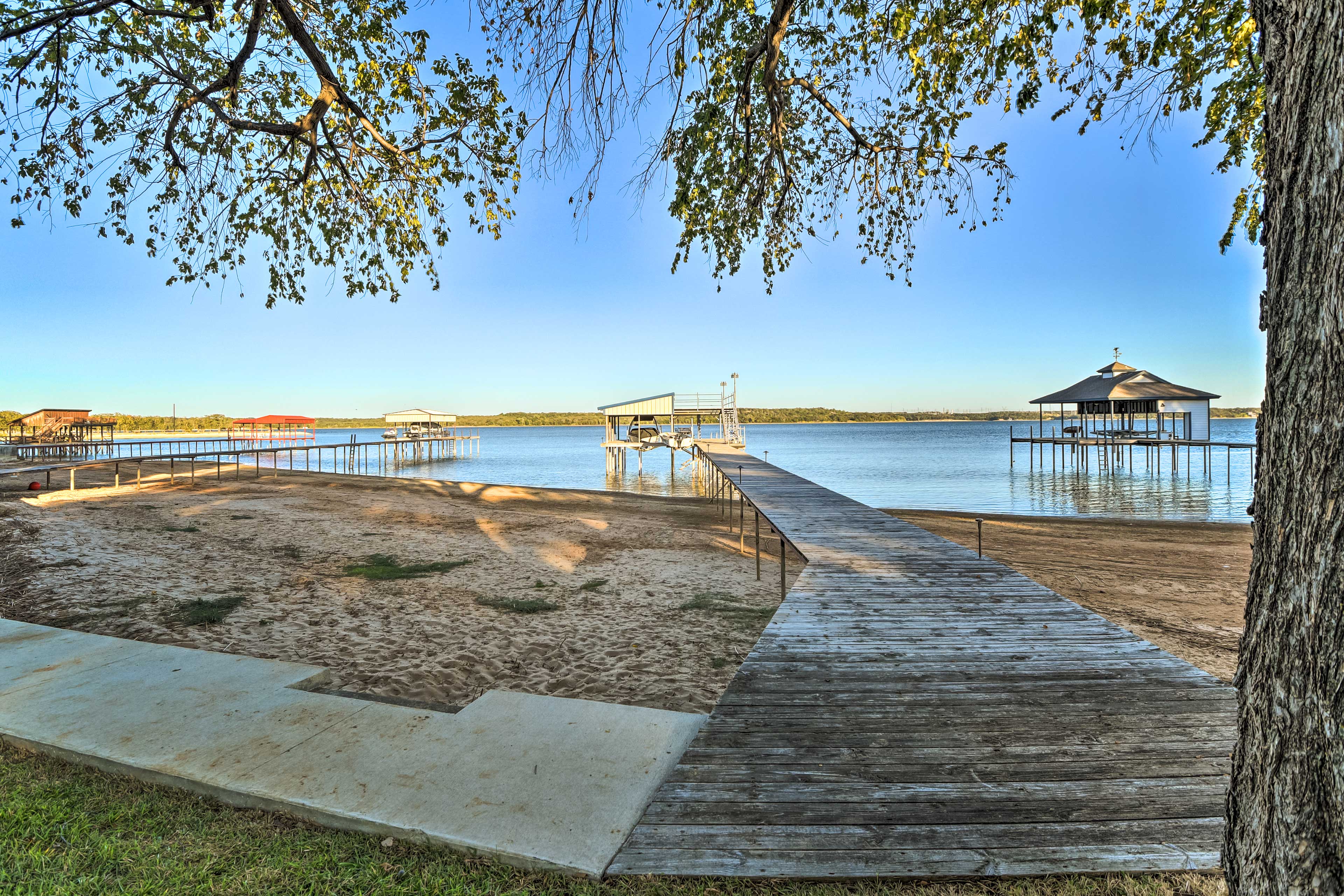 Property Image 2 - Lakefront Azle Home w/ Private Beach & Dock!