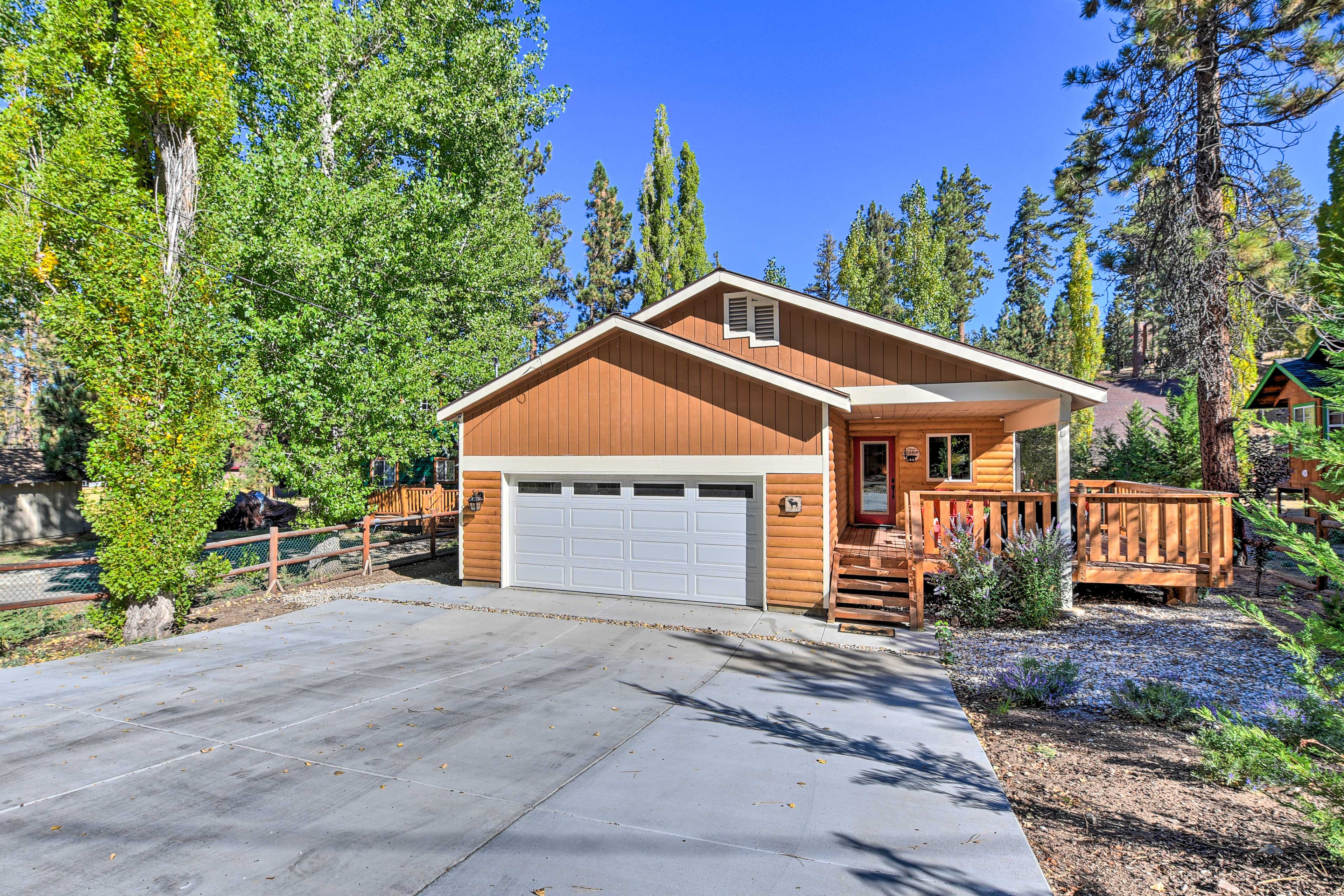 Property Image 1 - ’Cozy Red Cabin’ in Big Bear Lake ~ 1 Mi to Slopes