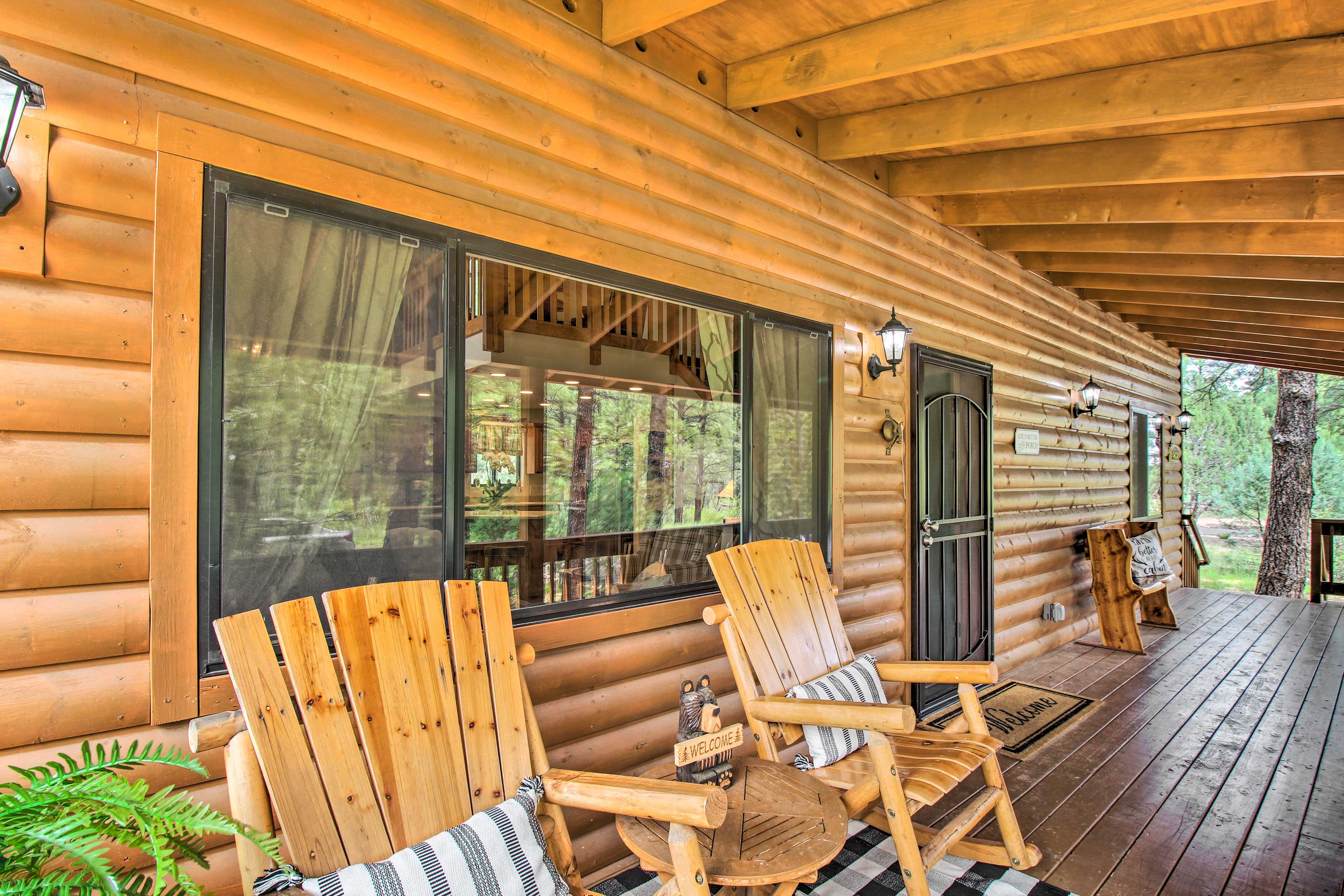 Property Image 2 - Charming Show Low Cabin w/ Fire Pit: Near Hiking!