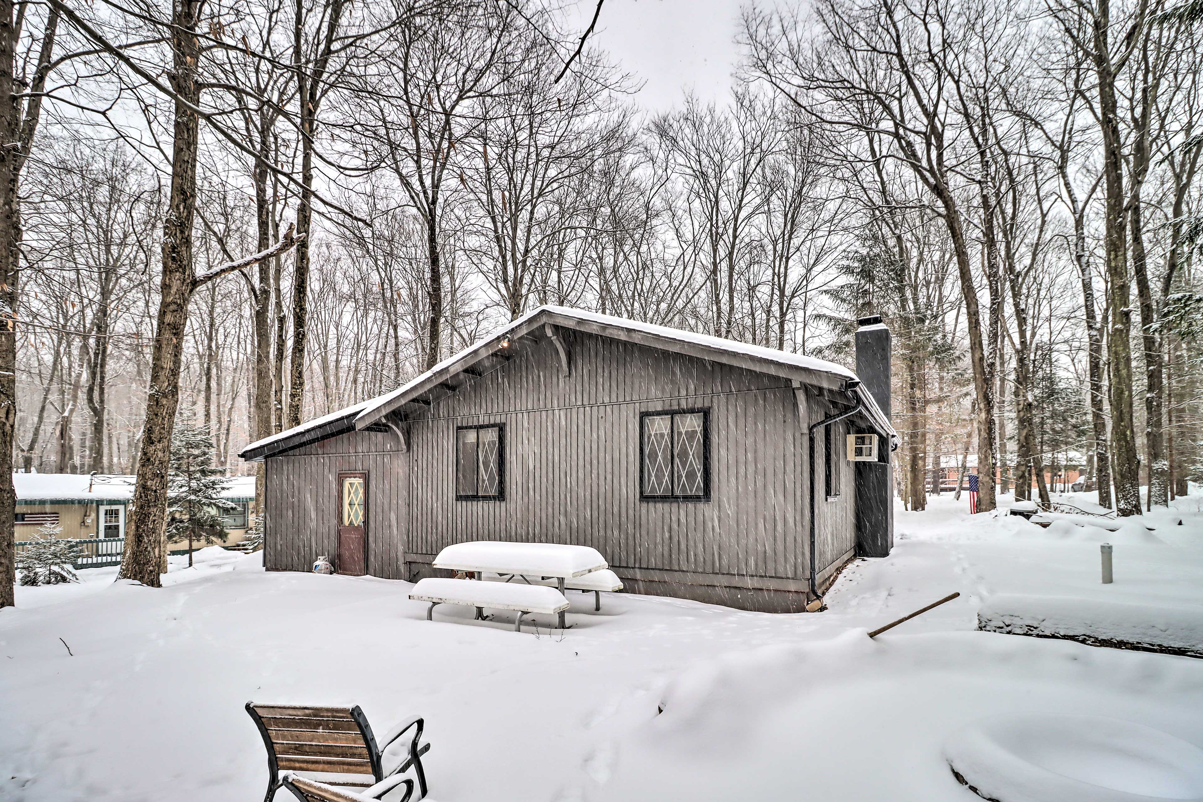 Property Image 1 - Cozy Pocono Lake Cabin w/ Screened Patio + Bar