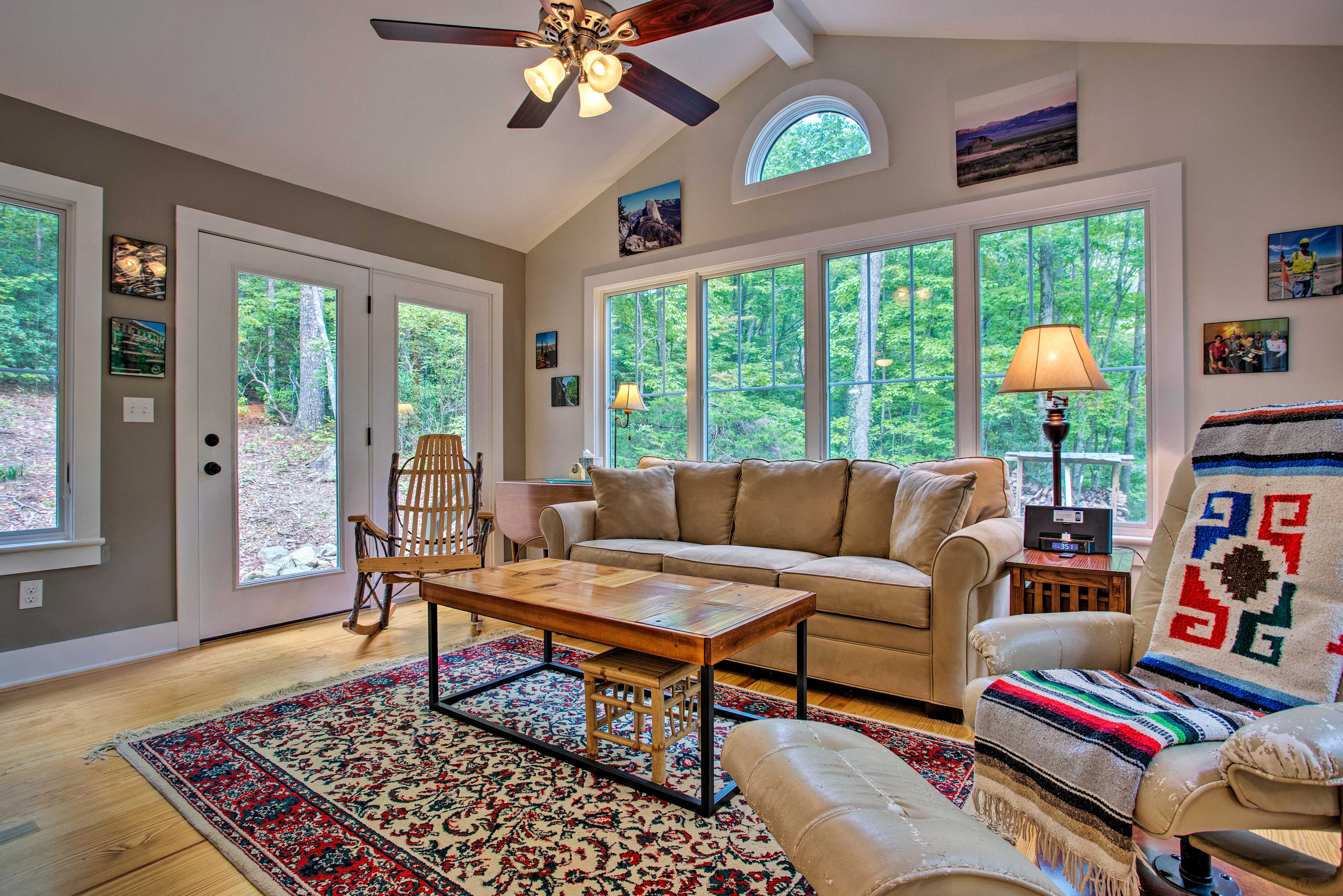 Property Image 1 - Asheville-Area Cabin w/ Fire Pit  & Forest Views