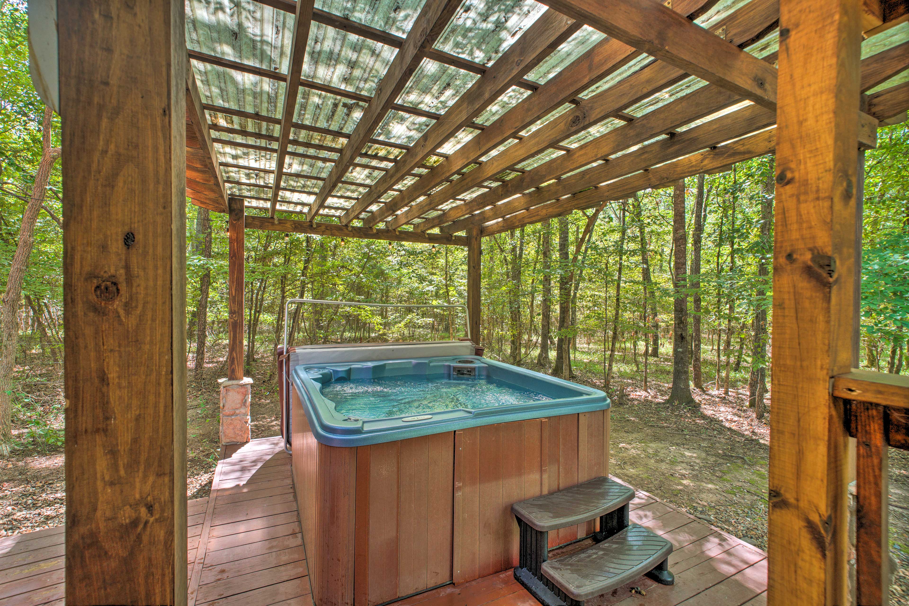 Property Image 2 - Broken Bow Family Cabin w/ Private Hot Tub!