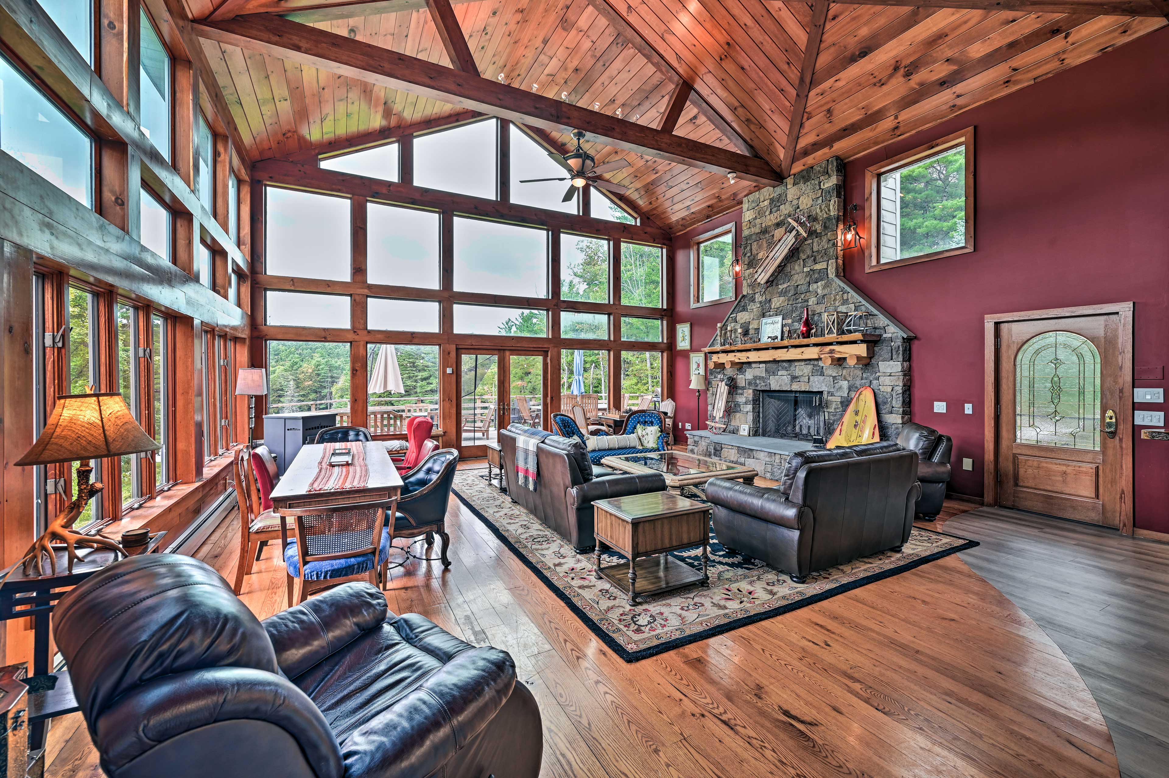 Property Image 1 - Lakefront Oneonta Estate w/ Fire Pit + Deck!