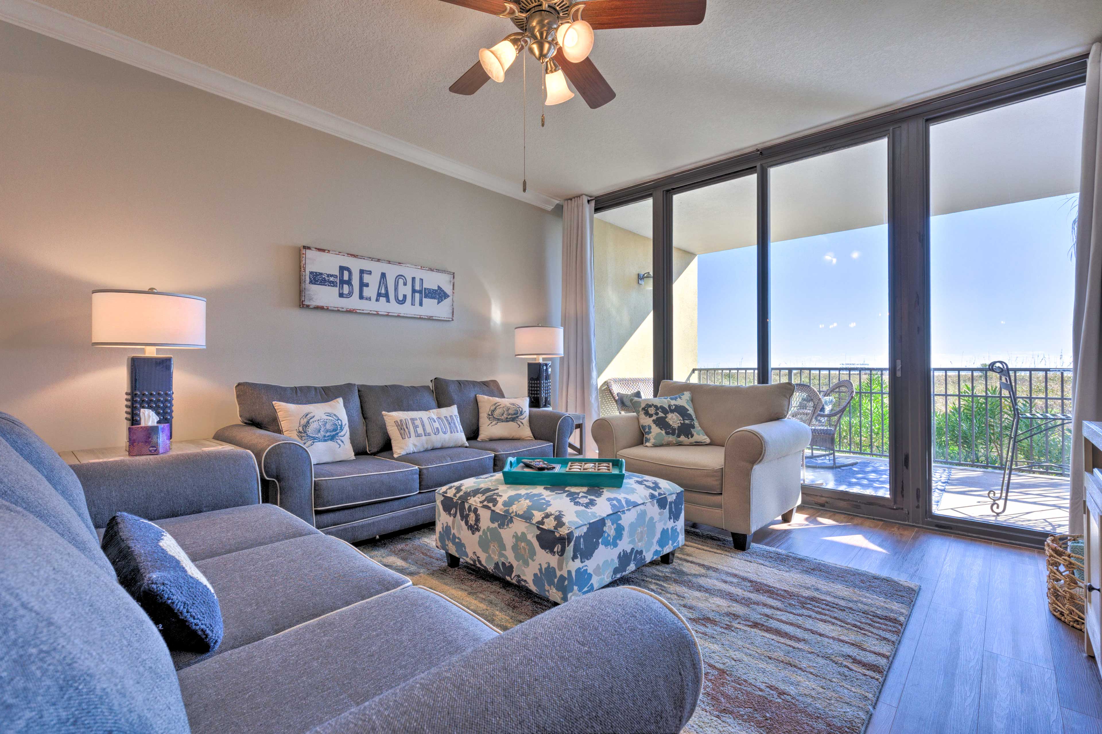 Property Image 1 - Sunny 1st-Floor Condo w/ Ocean-View Balcony!