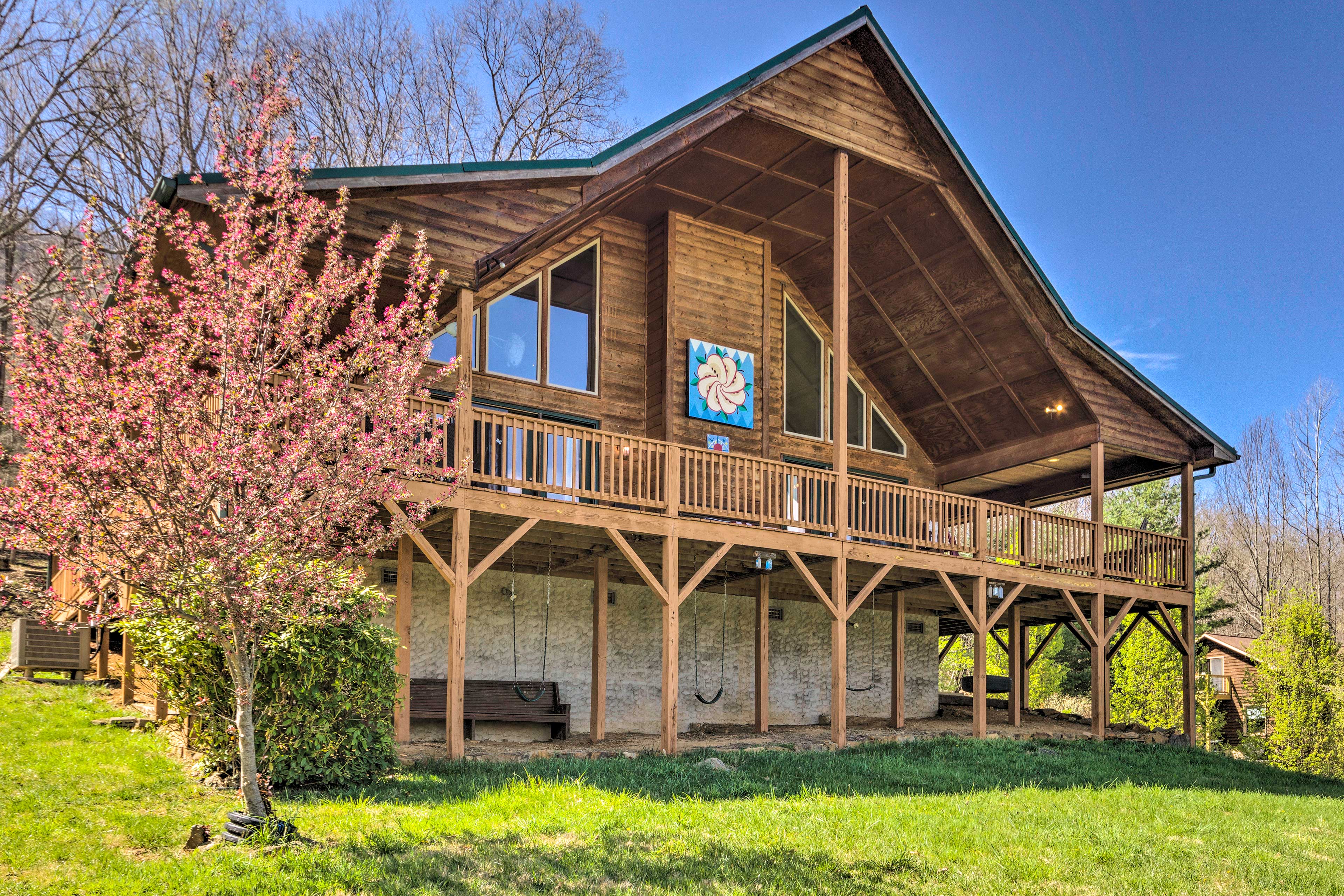 Property Image 1 - Burnsville Cabin w/ Wraparound Deck & Mtn View!