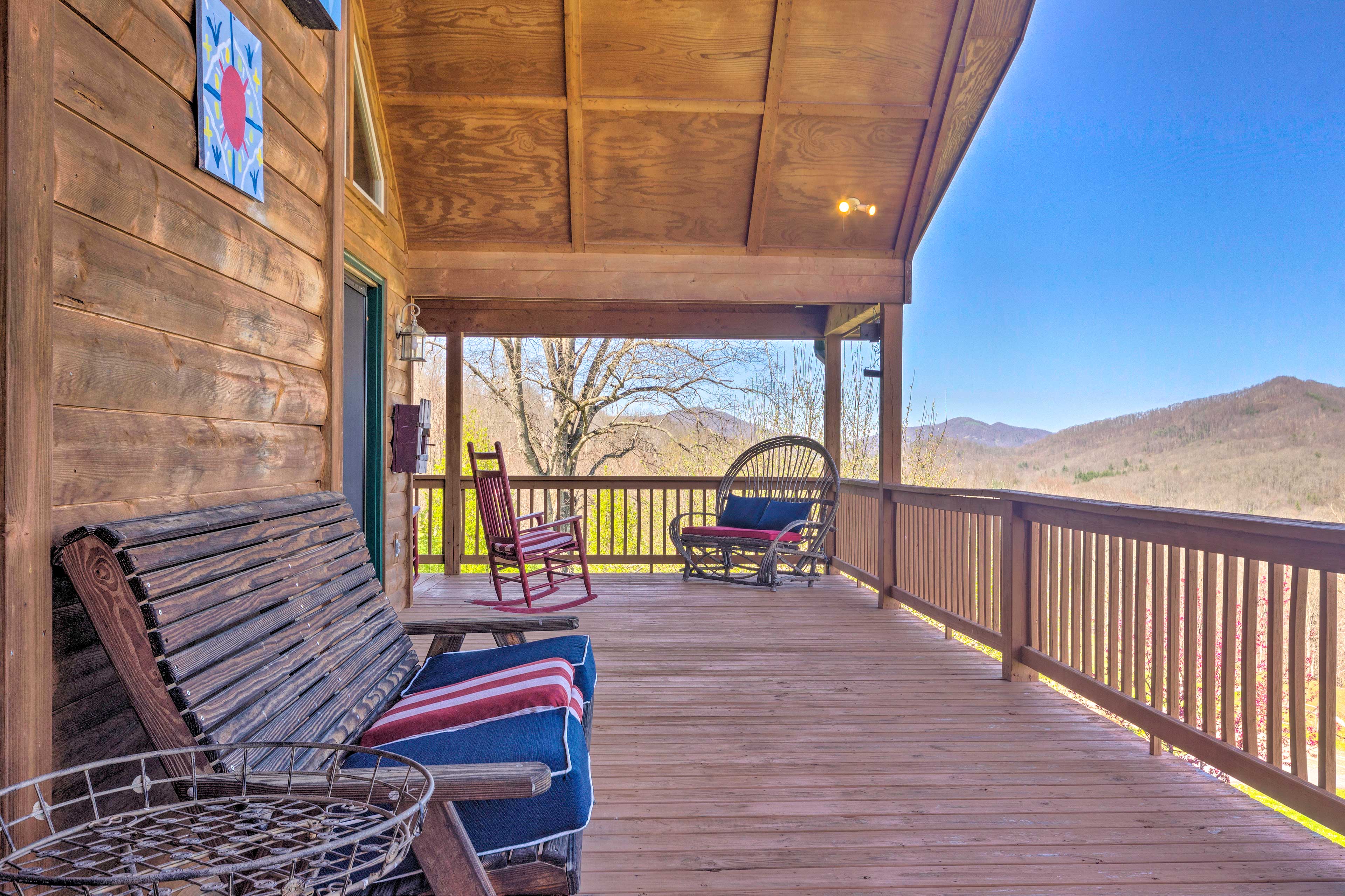 Property Image 2 - Burnsville Cabin w/ Wraparound Deck & Mtn View!