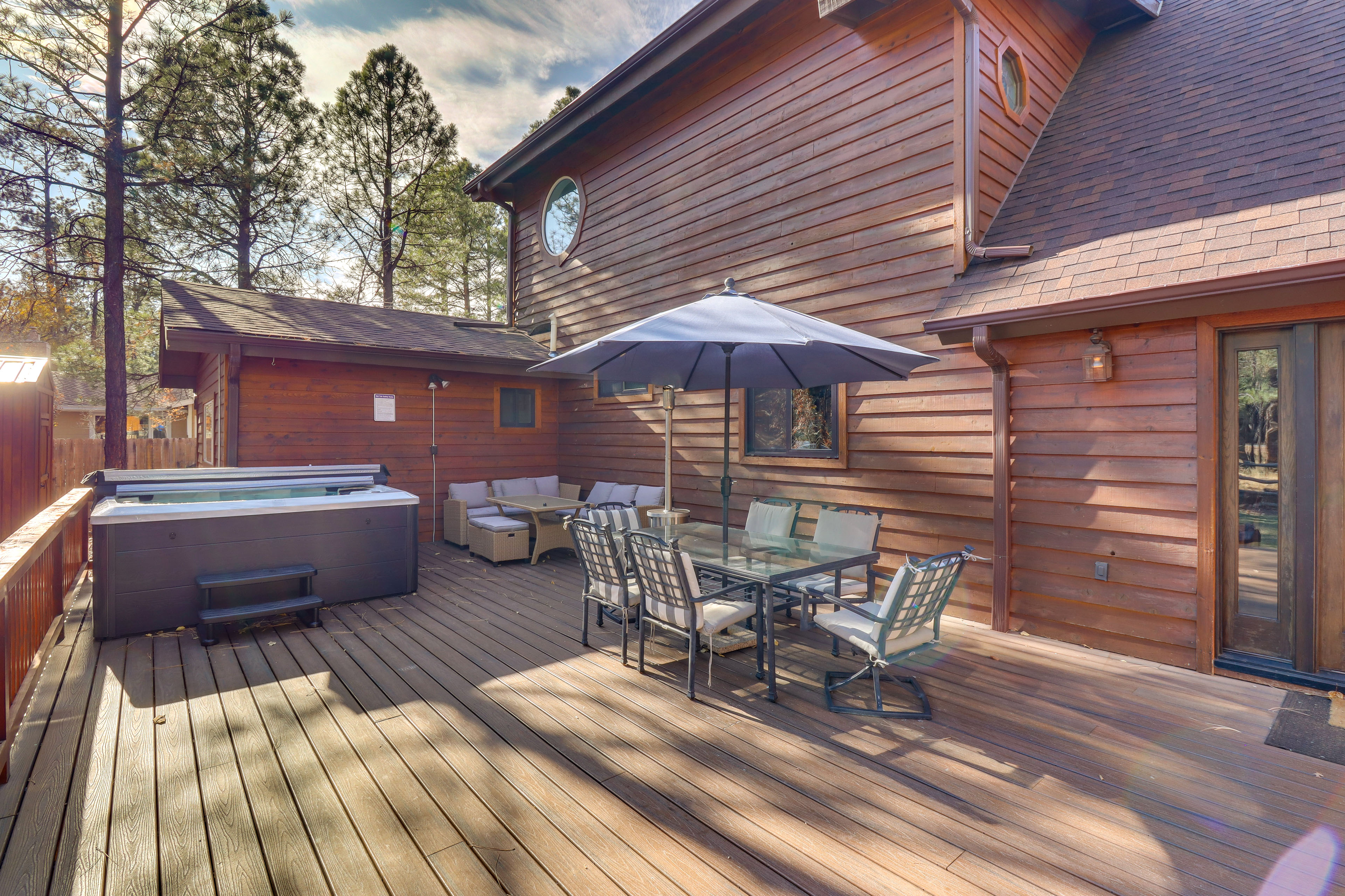 Property Image 2 - Pinetop Cabin: Hot Tub, Deck, Grill, & Game Room!