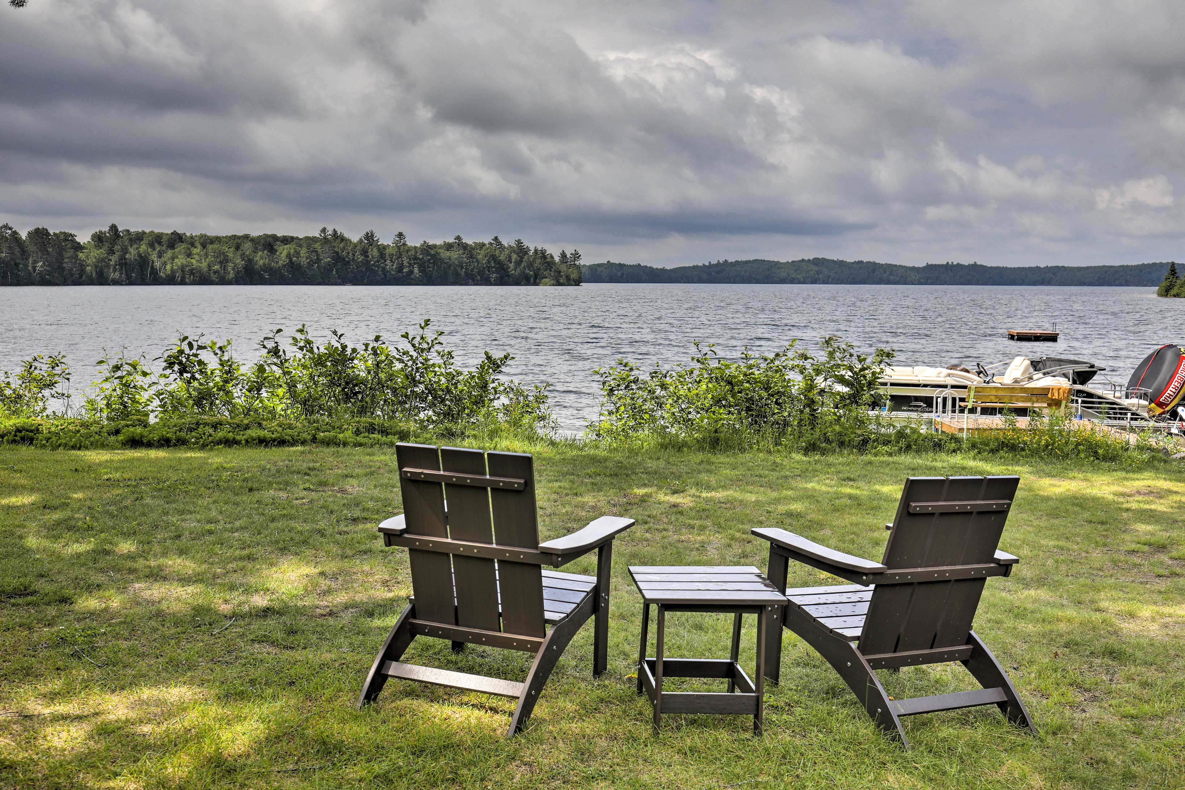 Waterfront Star Lake Cabin, Boat Dock On-Site