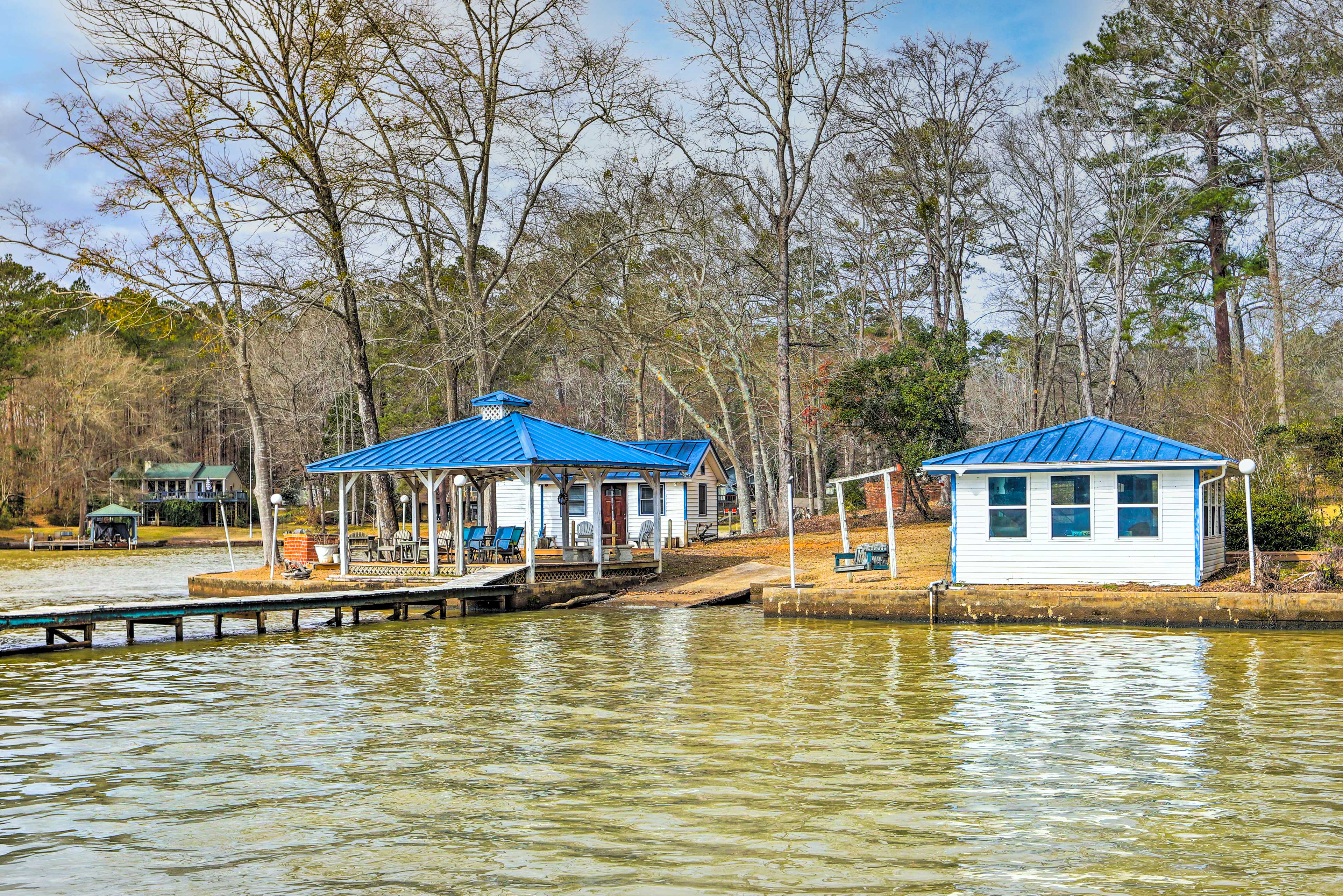 Property Image 1 - Lakefront Retreat with Private Docks & Gazebo!