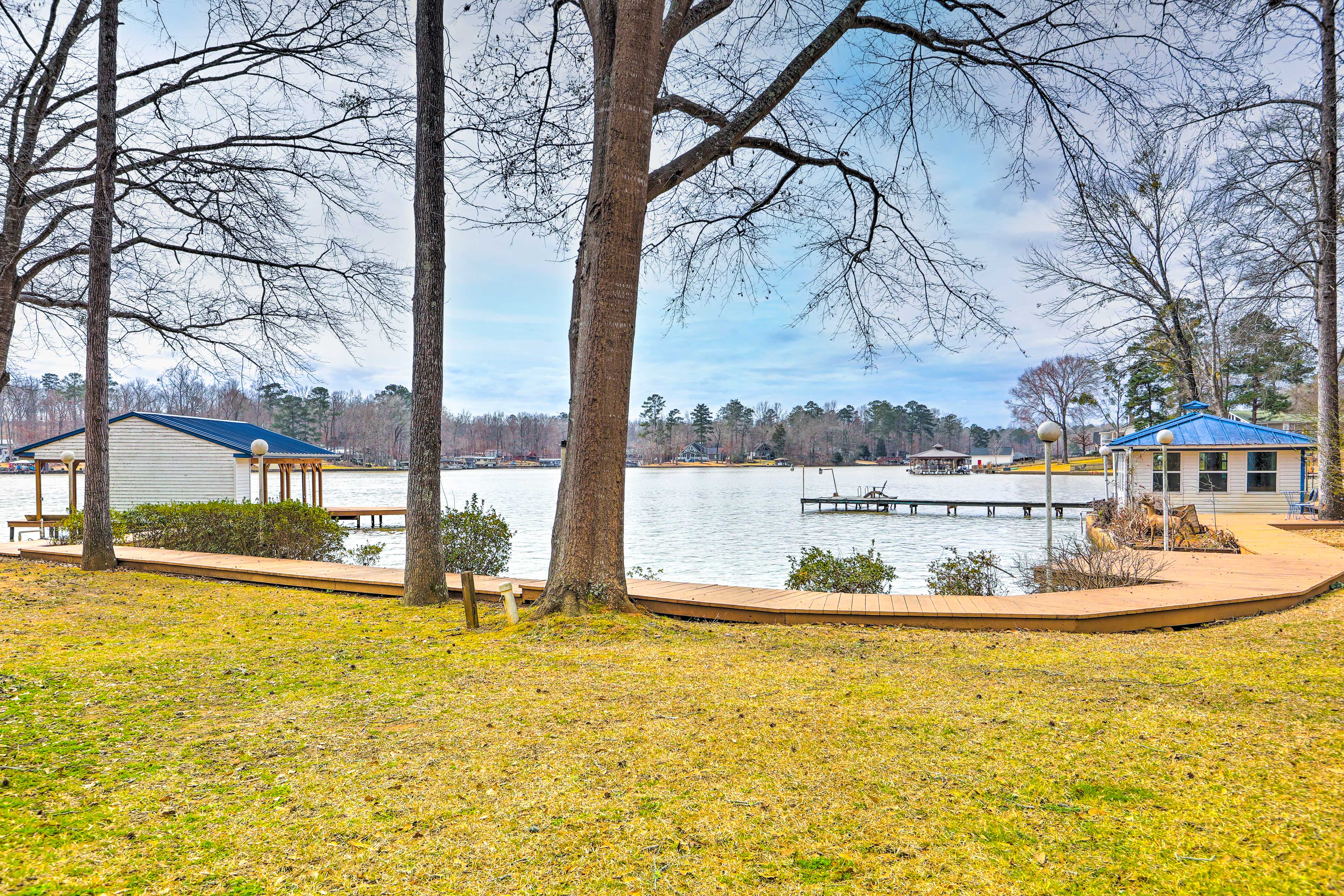 Property Image 2 - Lakefront Retreat with Private Docks & Gazebo!