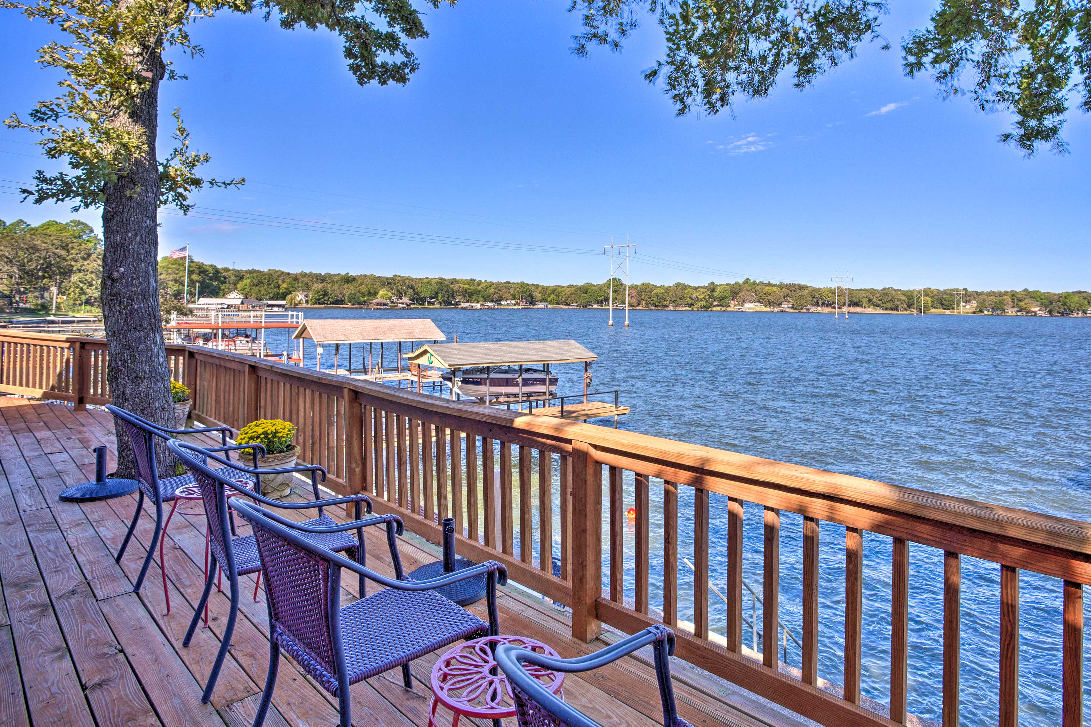 Property Image 1 - Waterfront Home in Tool w/ Dock, Fire Pit & Patio!