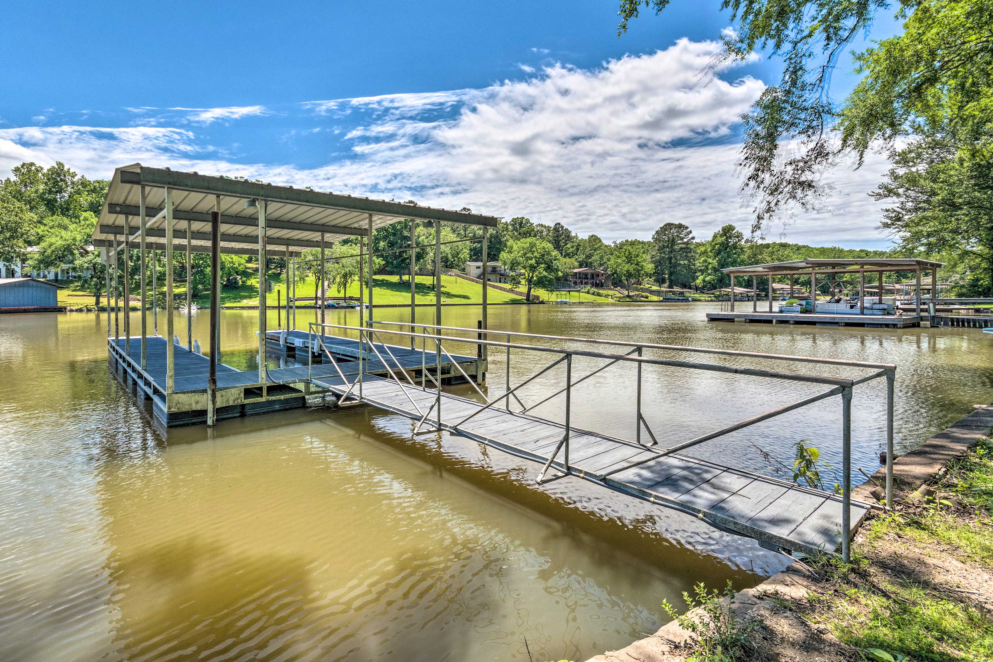 Property Image 1 - Lakefront Hot Springs Home w/ Updated Deck & Dock!