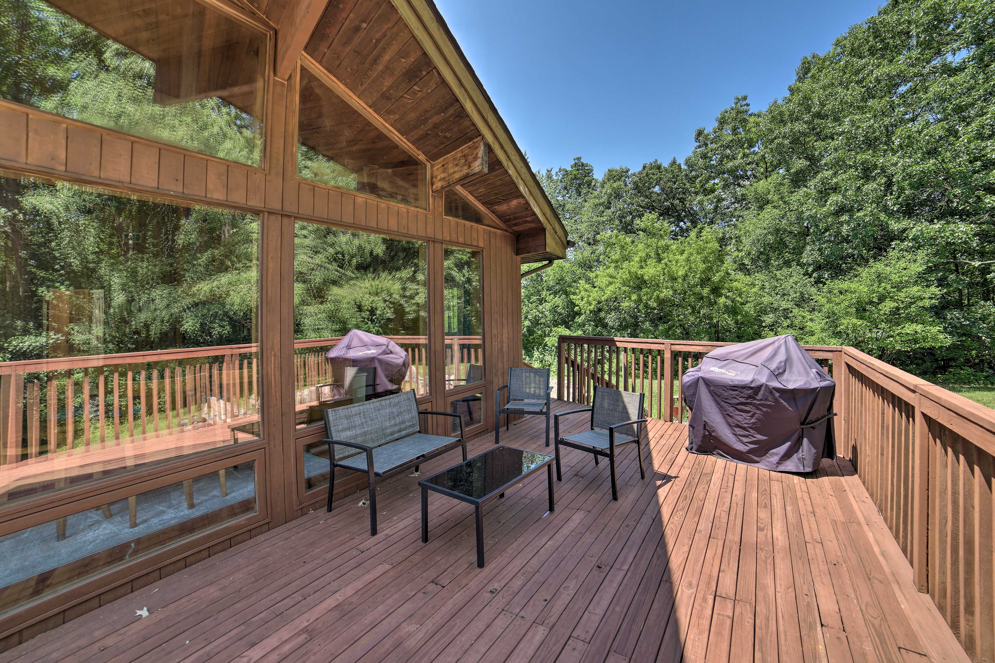 Property Image 2 - Grand Escape w/ Deck, Game Room, Nature View!