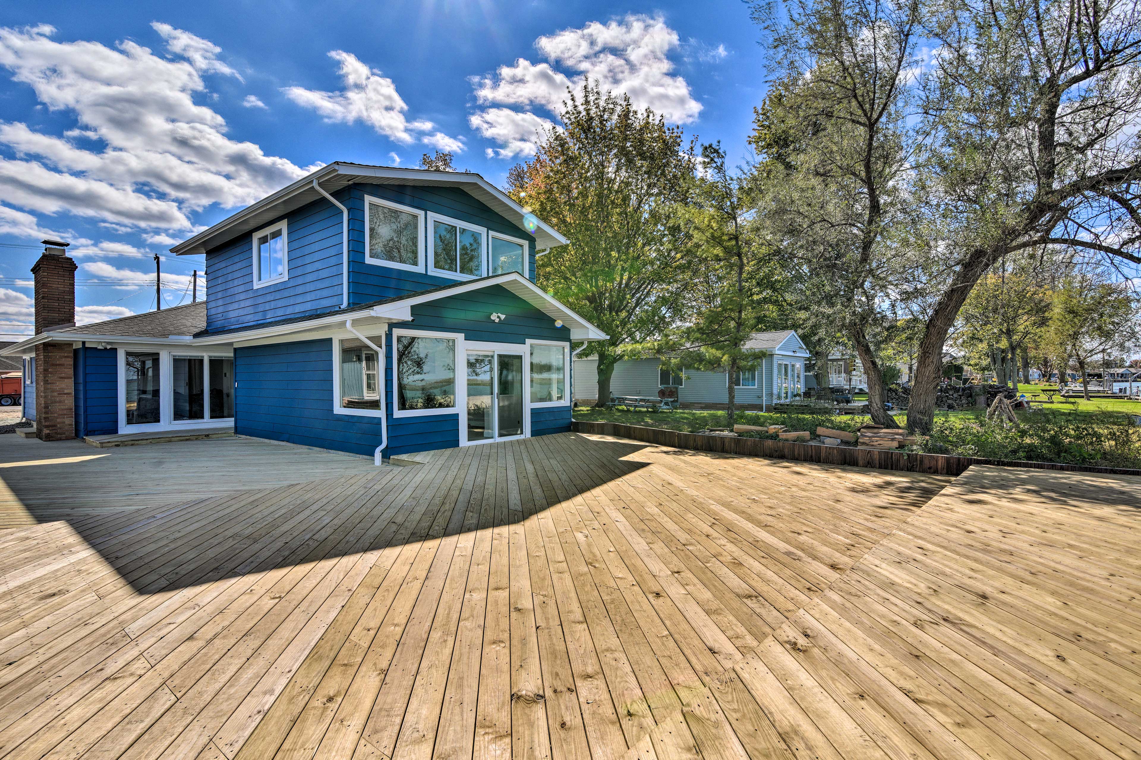 Waterfront Clay Township Home on Anchor Bay! Home Rental in Clay Township