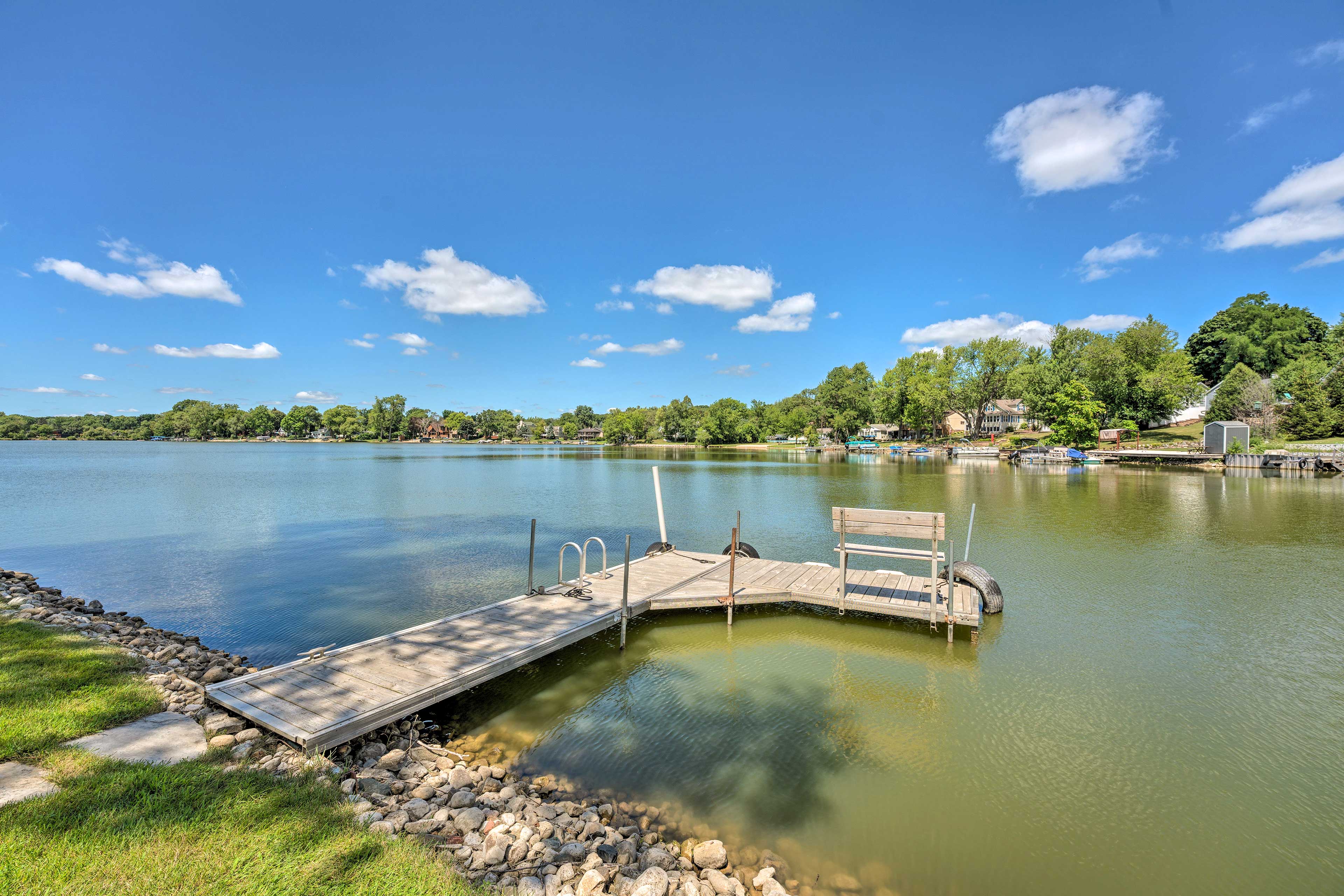 Lakefront Oasis w/ Boat Dock, Fire Pit, Grill