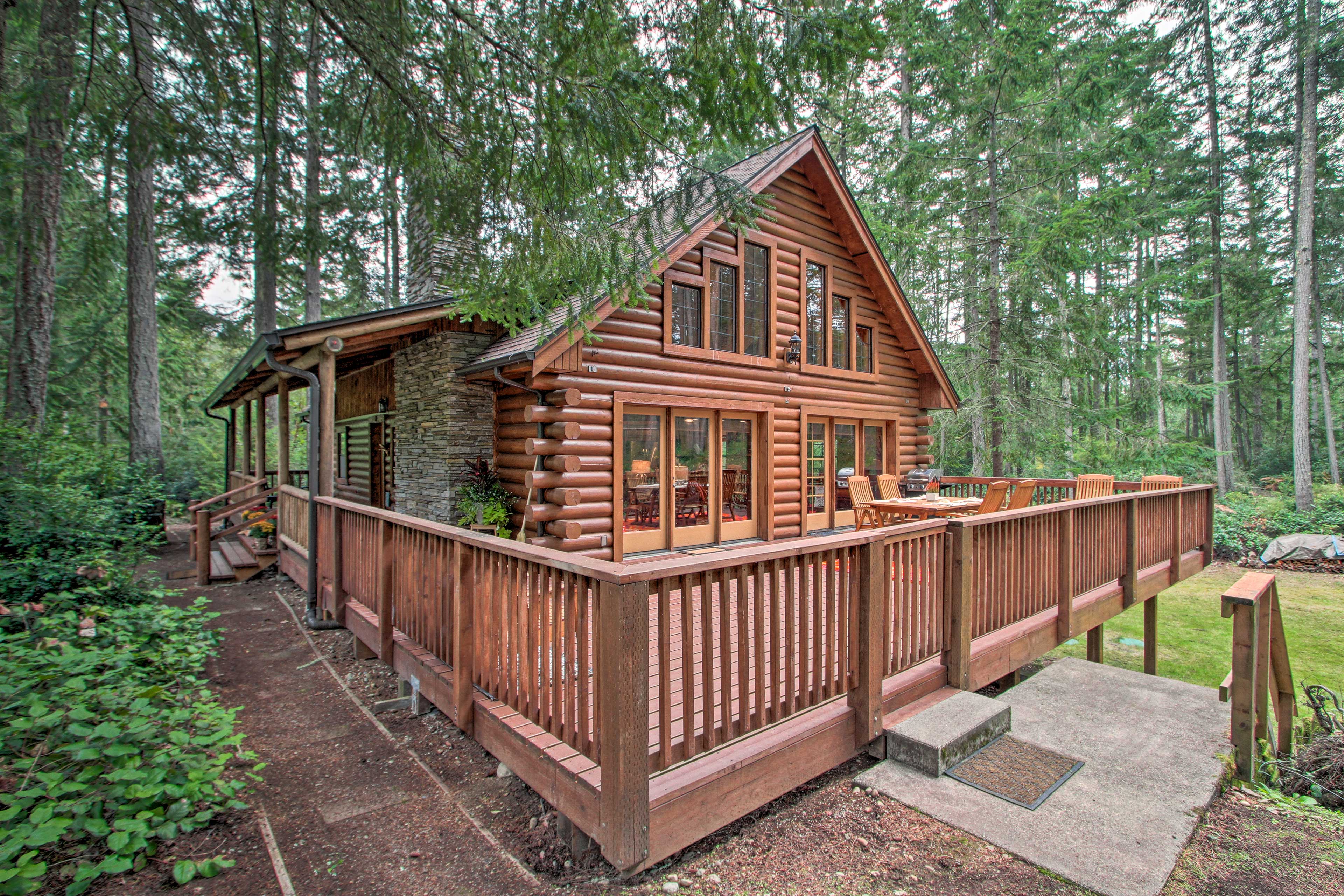 Property Image 1 - Anderson Island Cabin on Half Acre with Fire Pit!