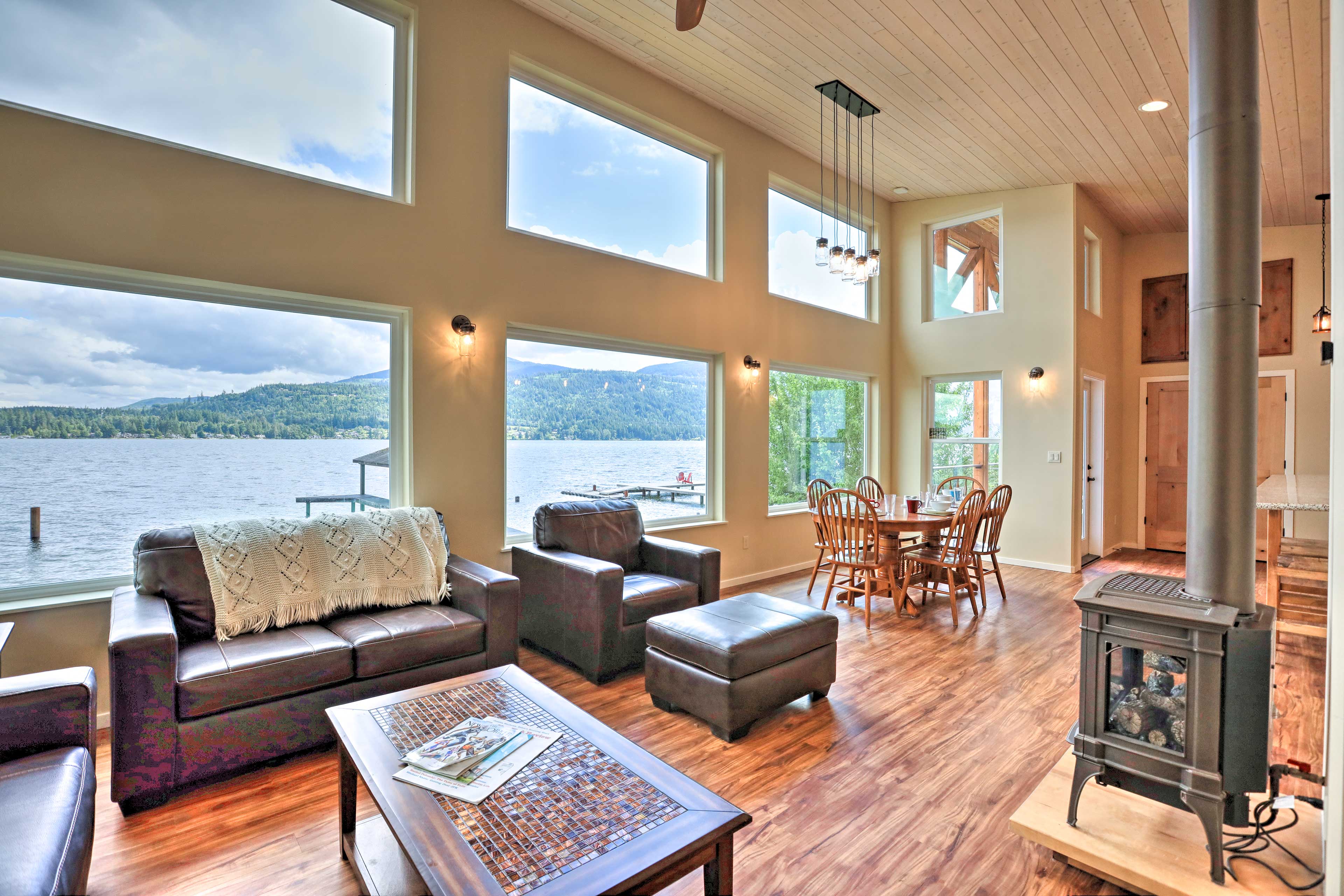 Property Image 1 - Lake Whatcom House w/ Boat Dock + Mountain View!