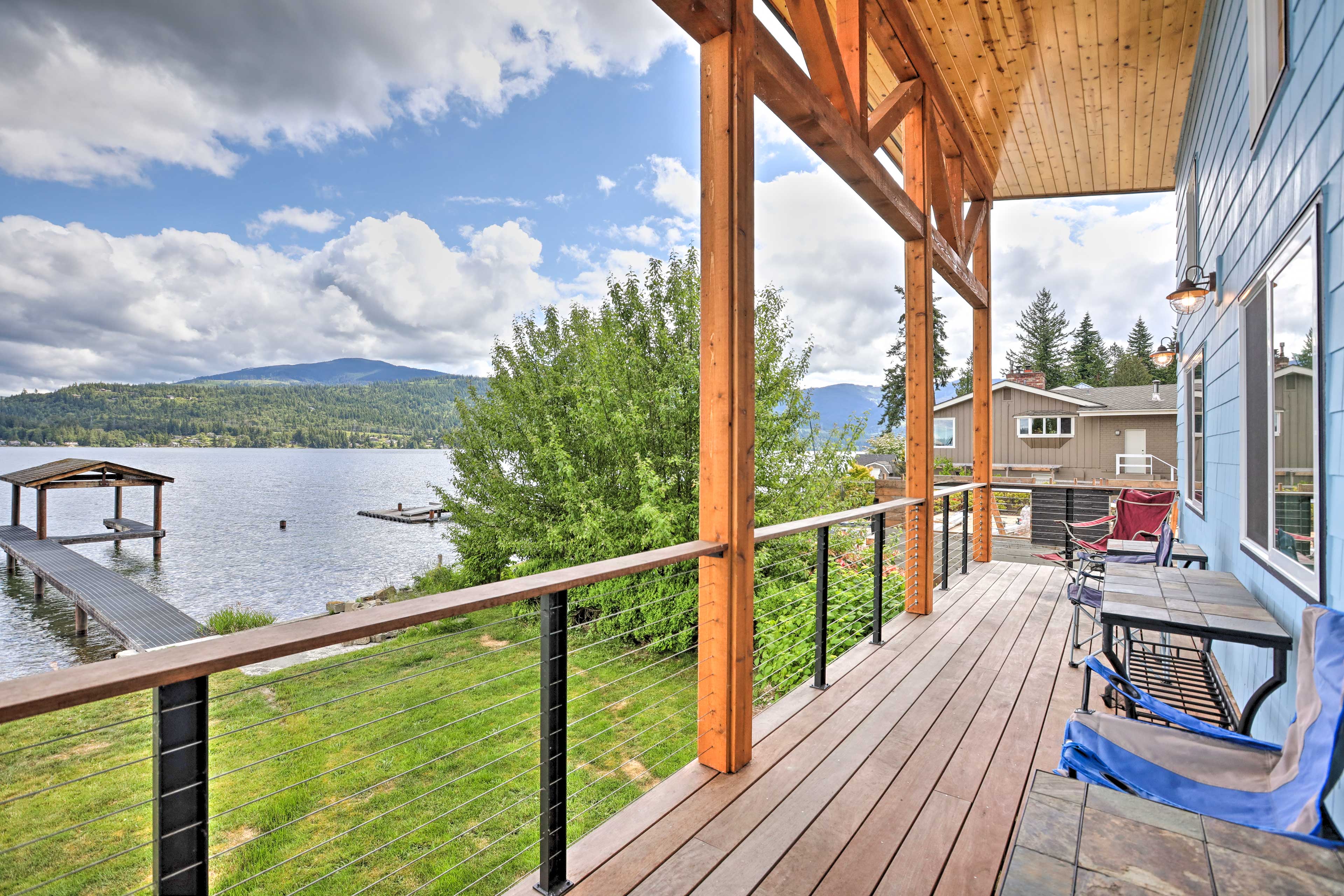 Property Image 2 - Lake Whatcom House w/ Boat Dock + Mountain View!