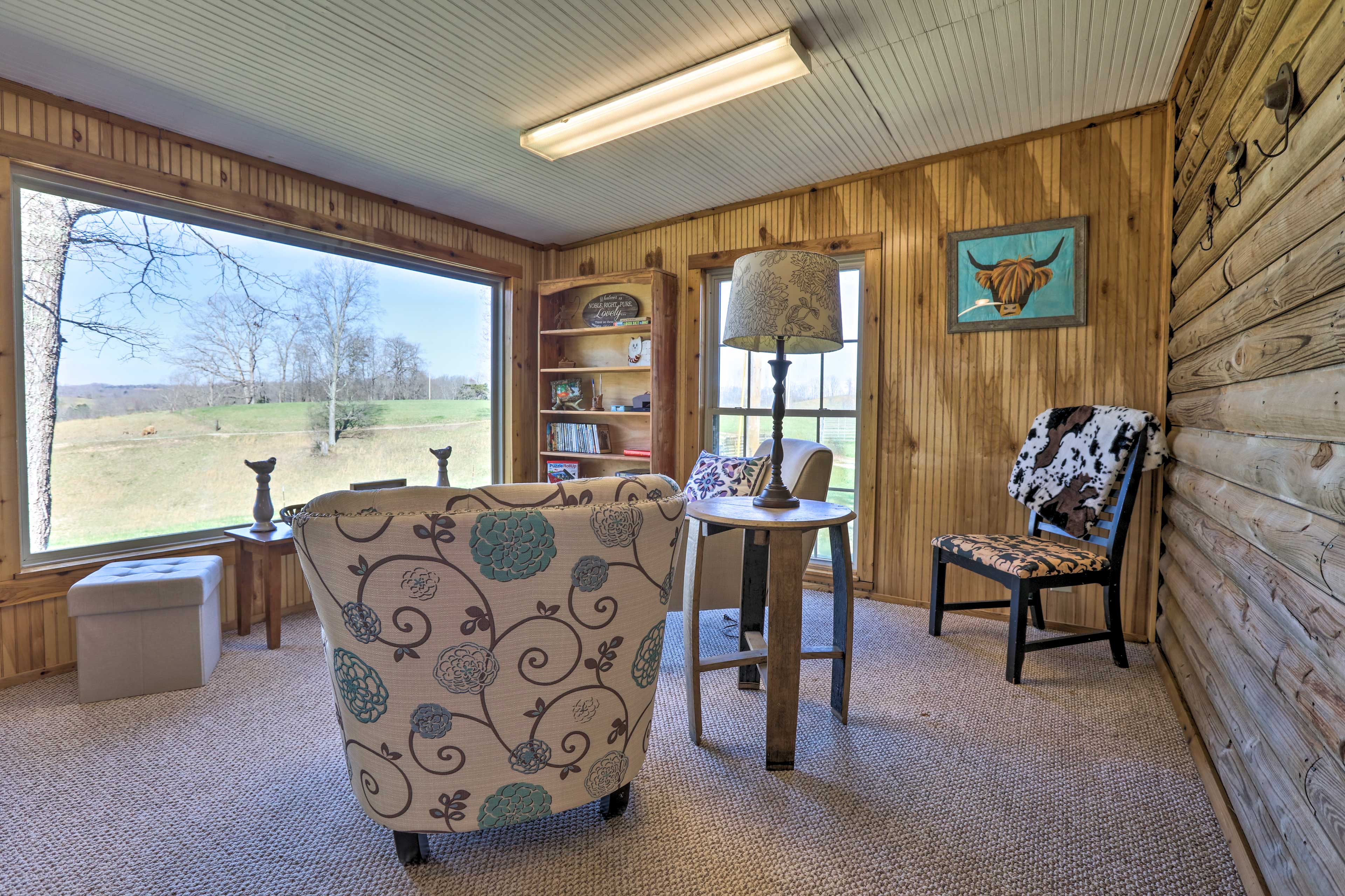 Property Image 2 - Highland Haven: Cabin on Working Cattle Farm!