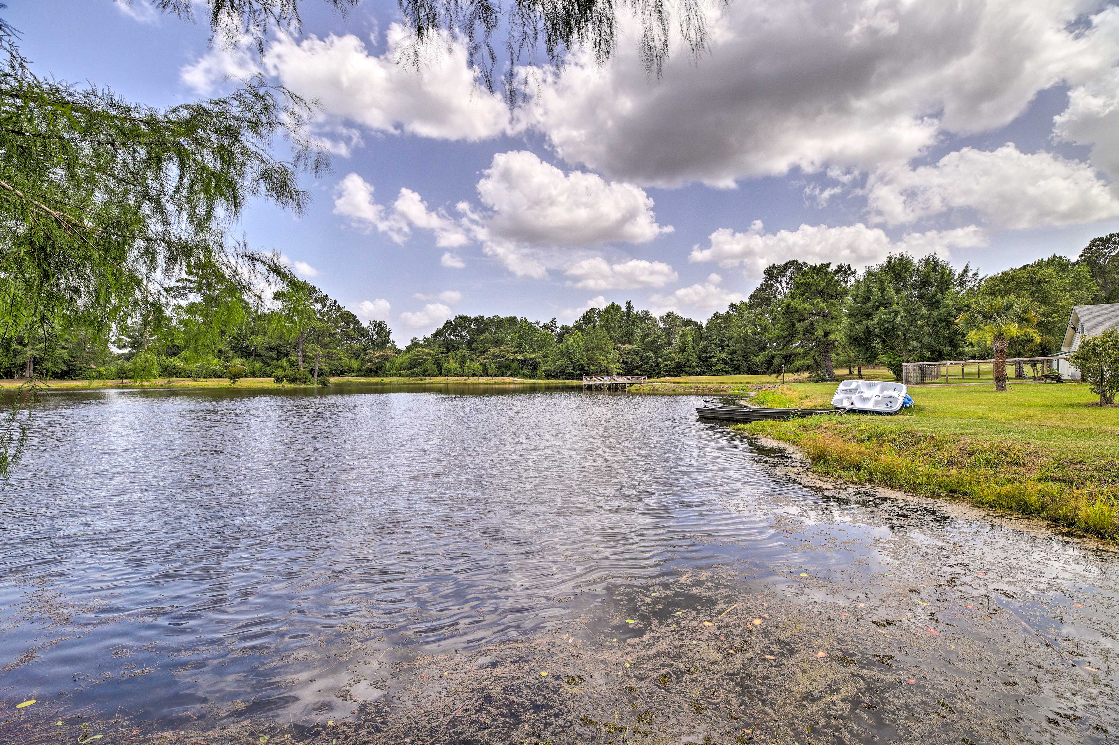 Property Image 1 - Stylish Woodville Cabin: Fishing Dock Access!