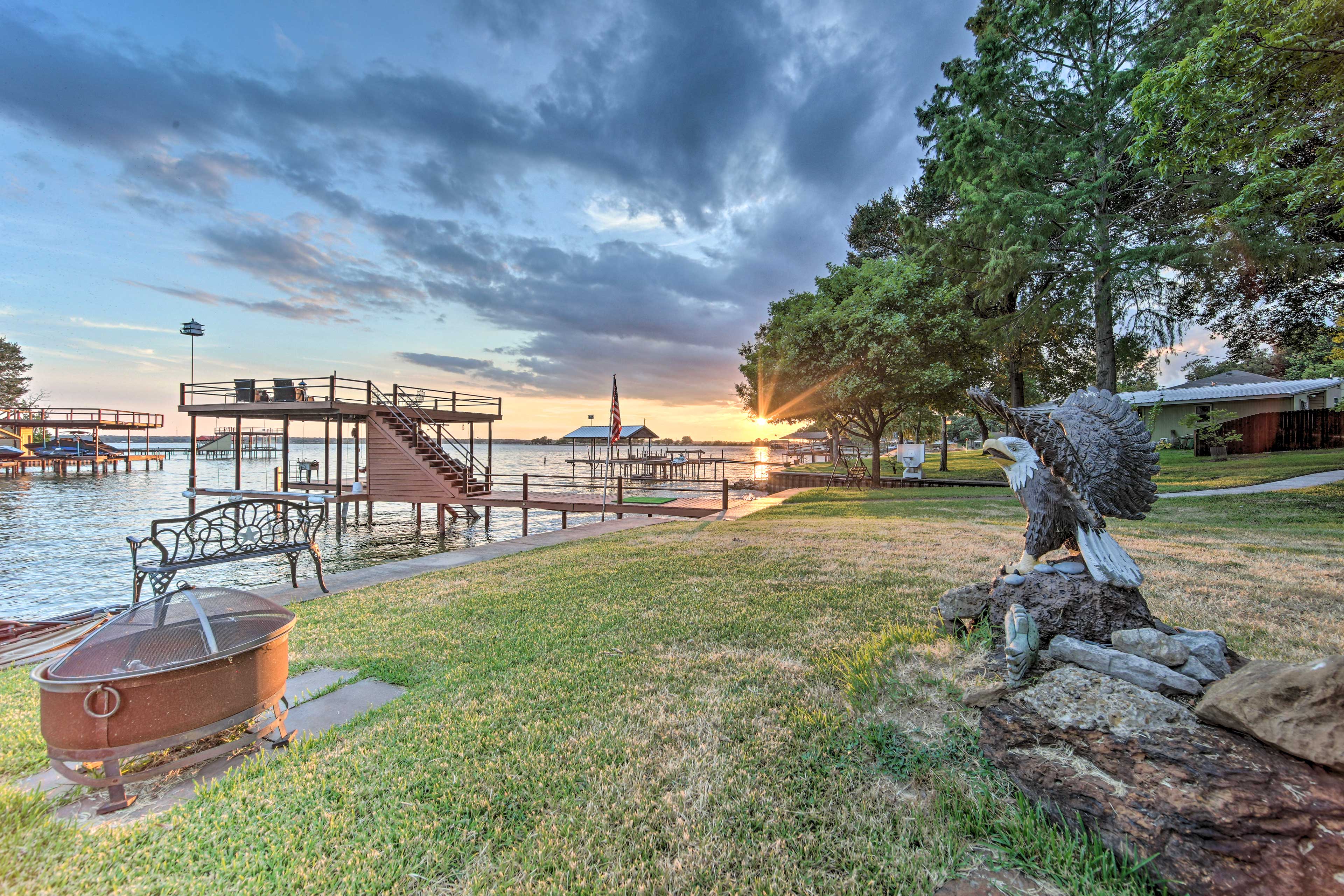 Property Image 1 - Gun Barrel City Lake House w/ Dock & Sunset Views!