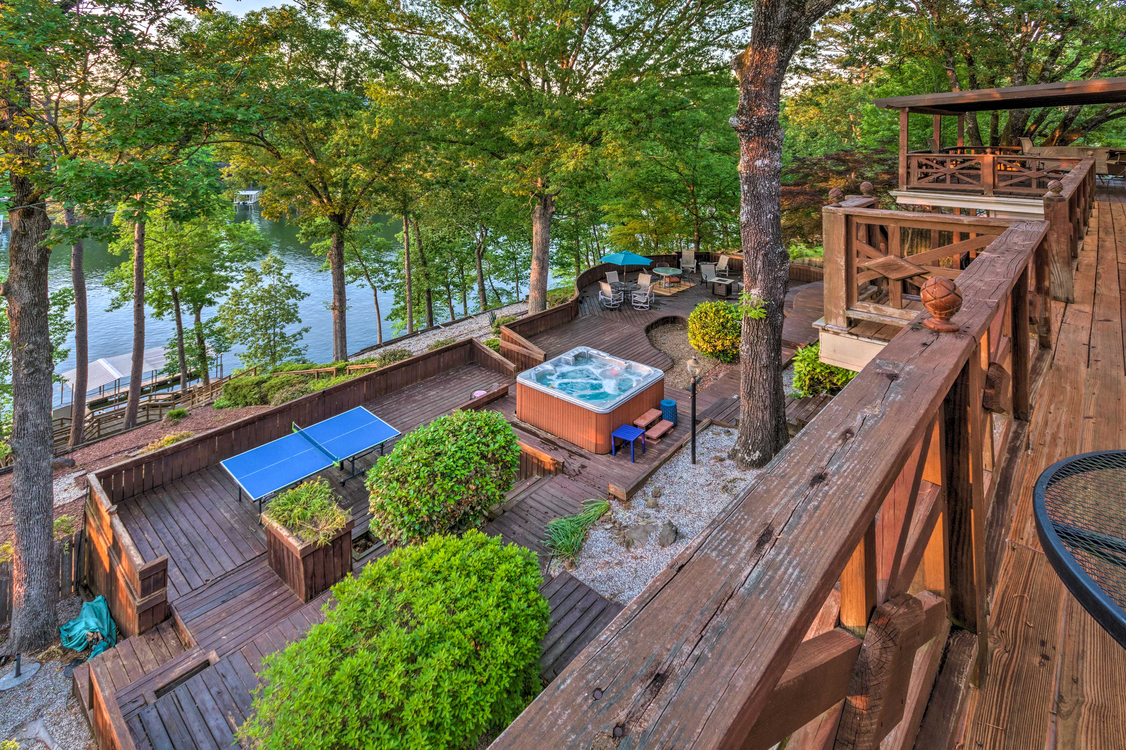 Property Image 1 - Luxe Lakehouse: Boat Dock, Hot Tub & Kayaks!