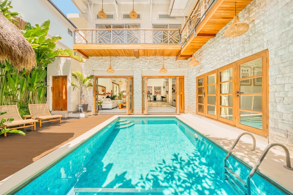 Luxurious villa with private pool and tropical garden retreat.