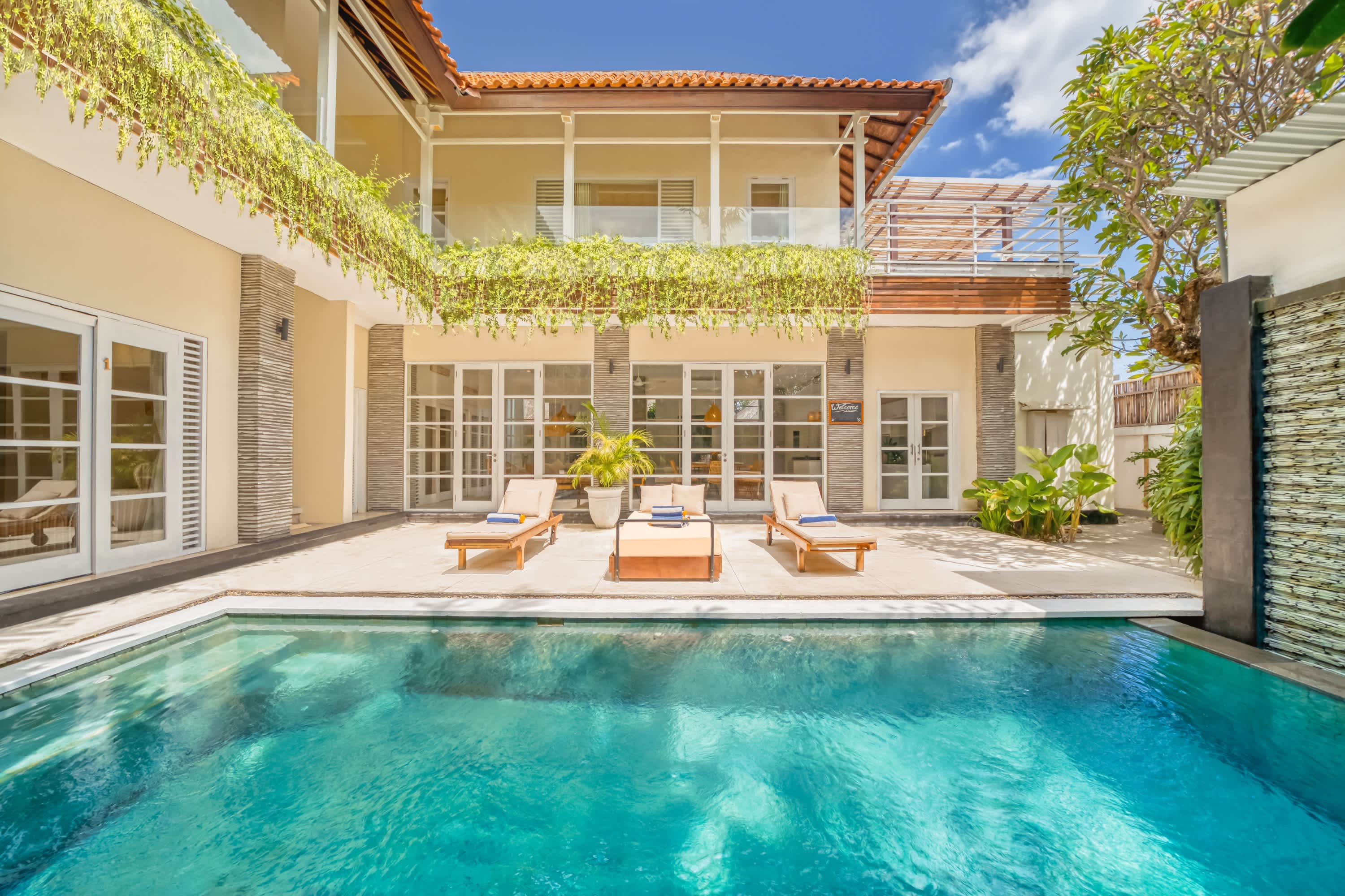 View of the Villa from the pool