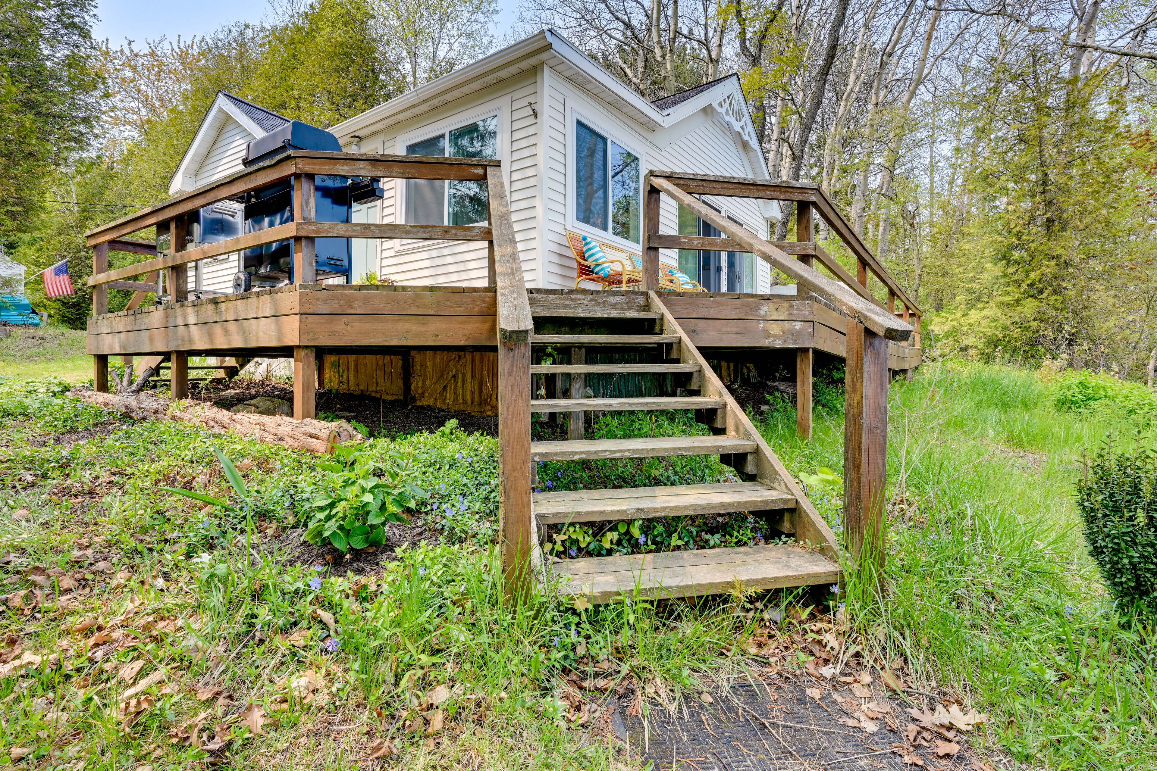 Property Image 1 - Beachy Palms Cottage on Lake Huron w/ Hot Tub!