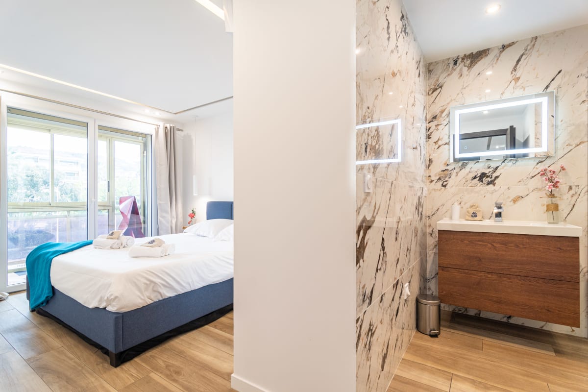 Contemporary 4* 2BR garden view Palais Croisette 5mn Cannes Olam Properties