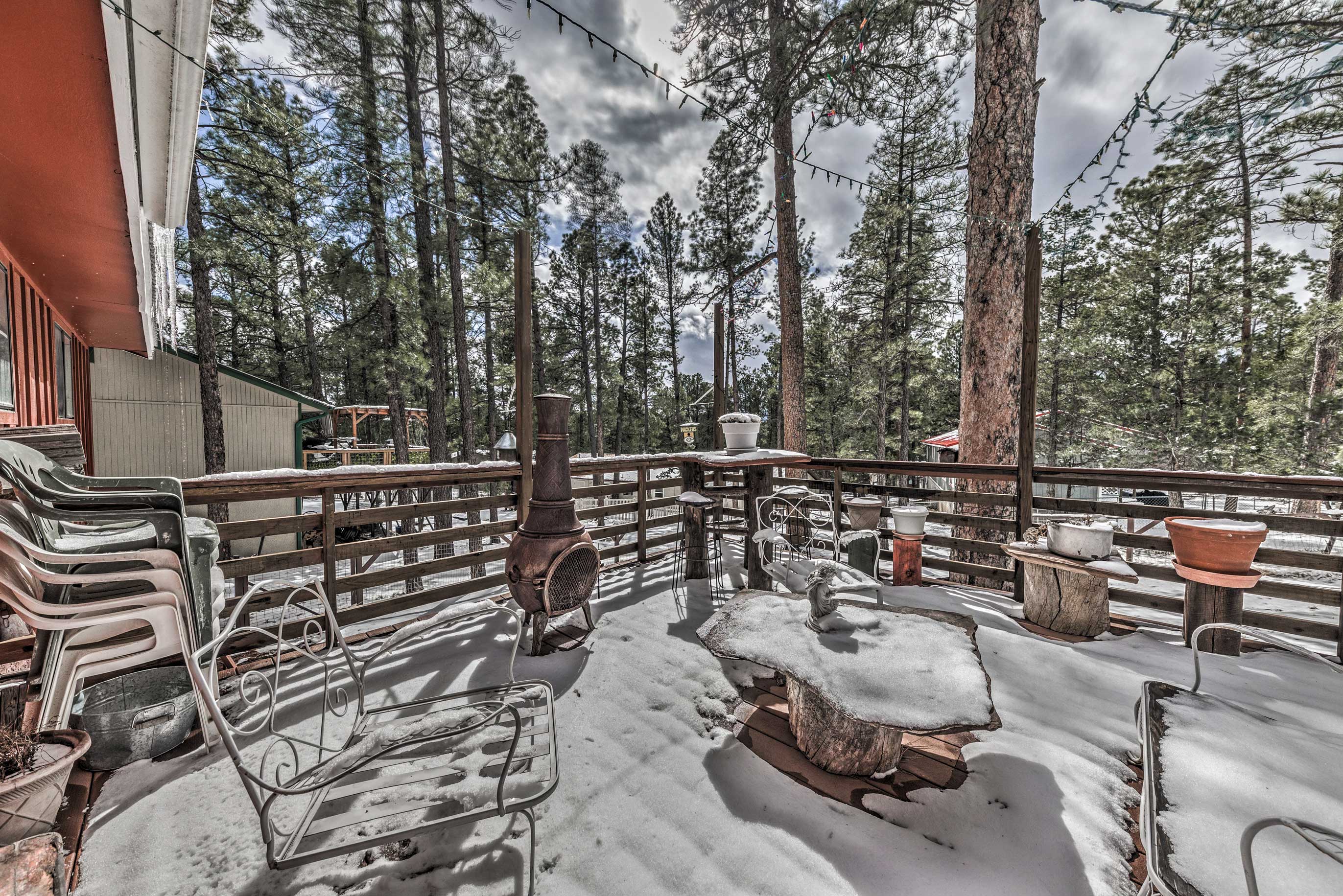 Property Image 2 - Ruidoso Vacation House Rental with Chiminea!