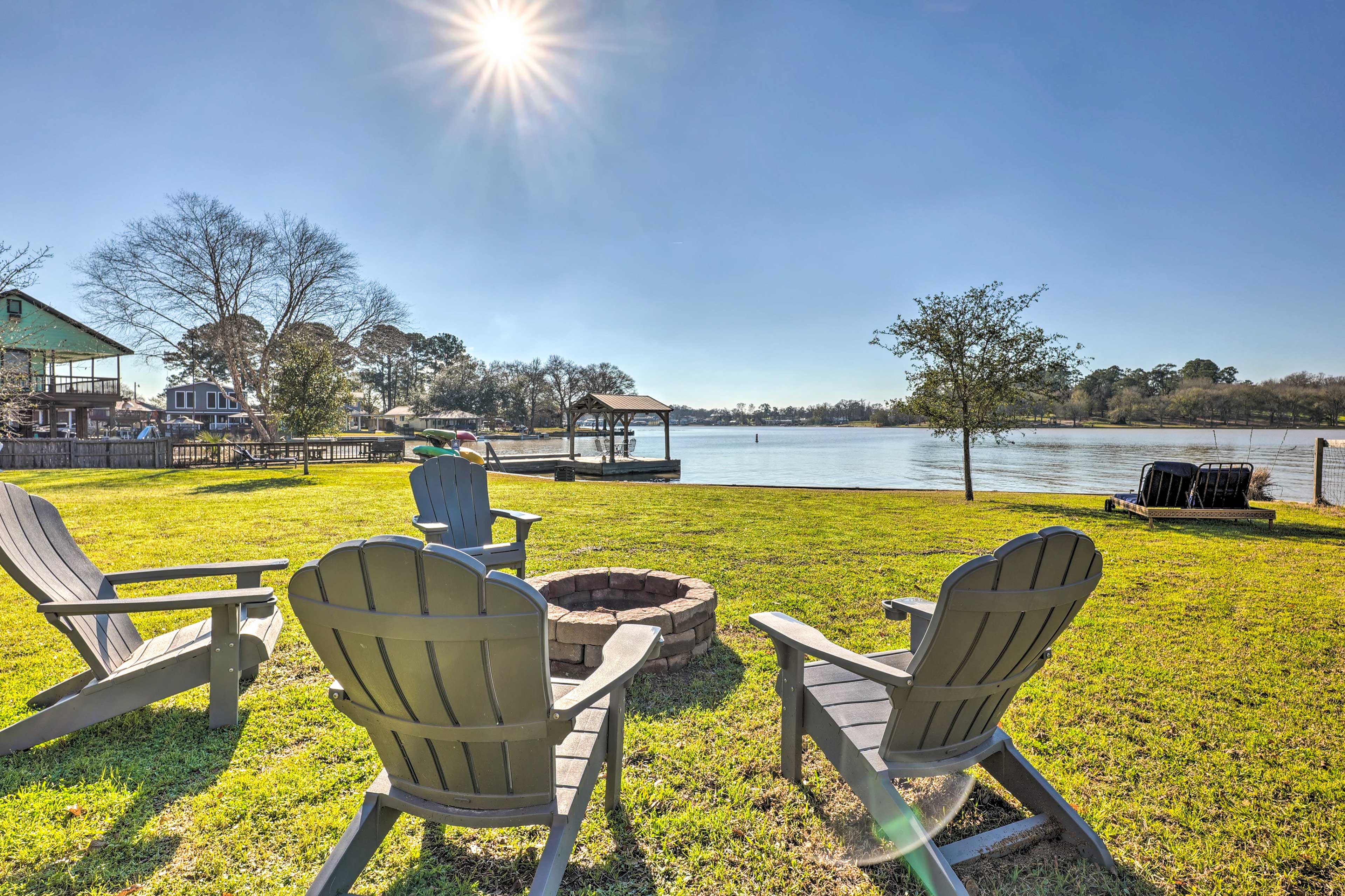 Property Image 1 - Cozy, New-Build Cabin: Steps to Lake Conroe!