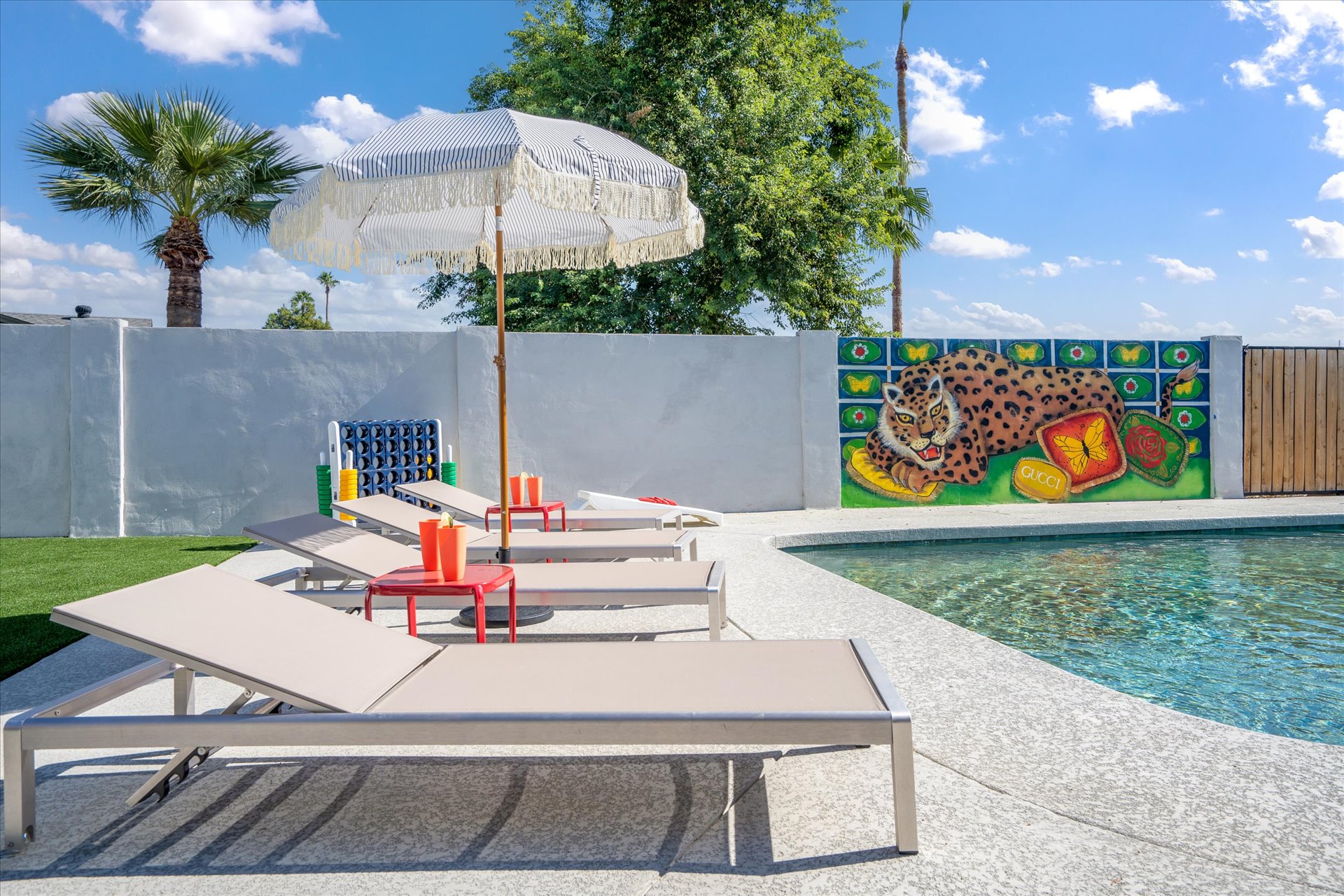 Outdoor Lounging by the Pool