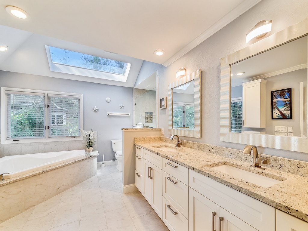 Private Master Bathroom with Walk in Shower at 16 Sea Oak Lane