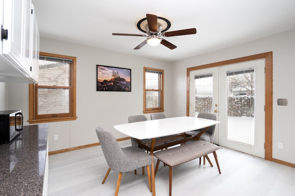 Comfortable dining area