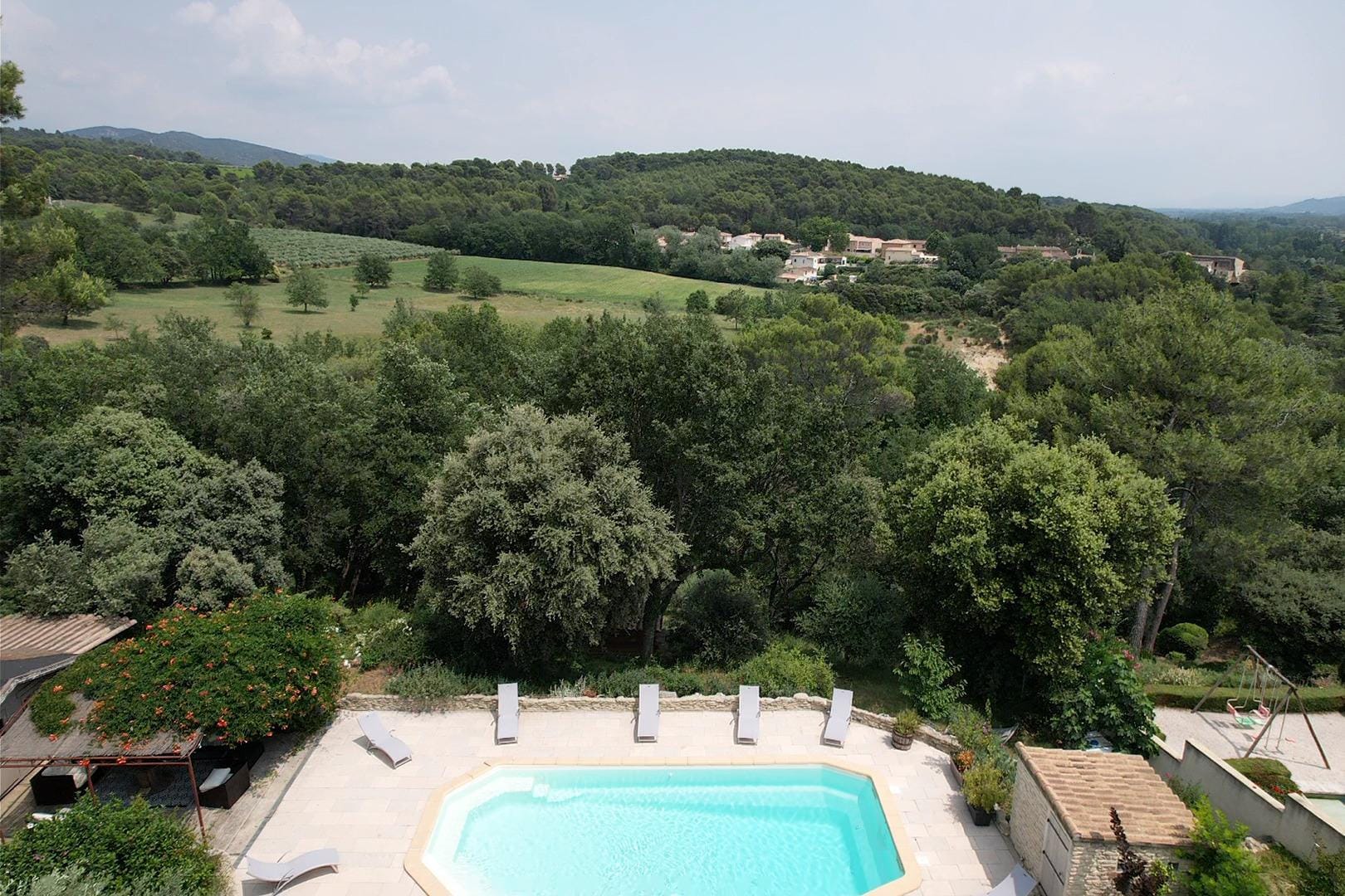 Property Image 2 - villa with pool and beautiful view in the luberon in pujet sur durance - 10