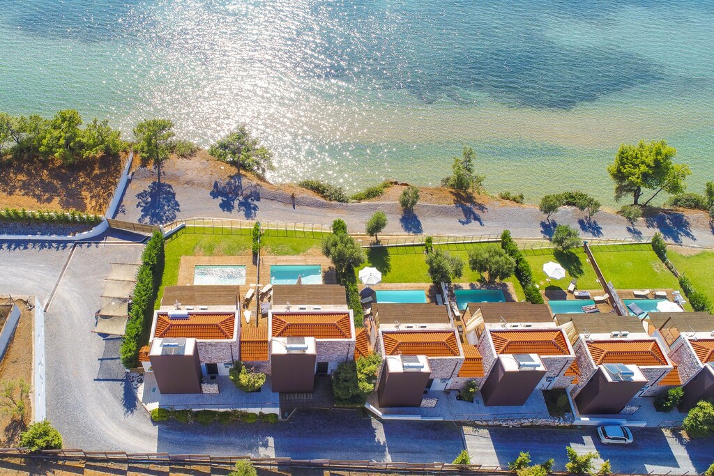 Aerial view of the complex