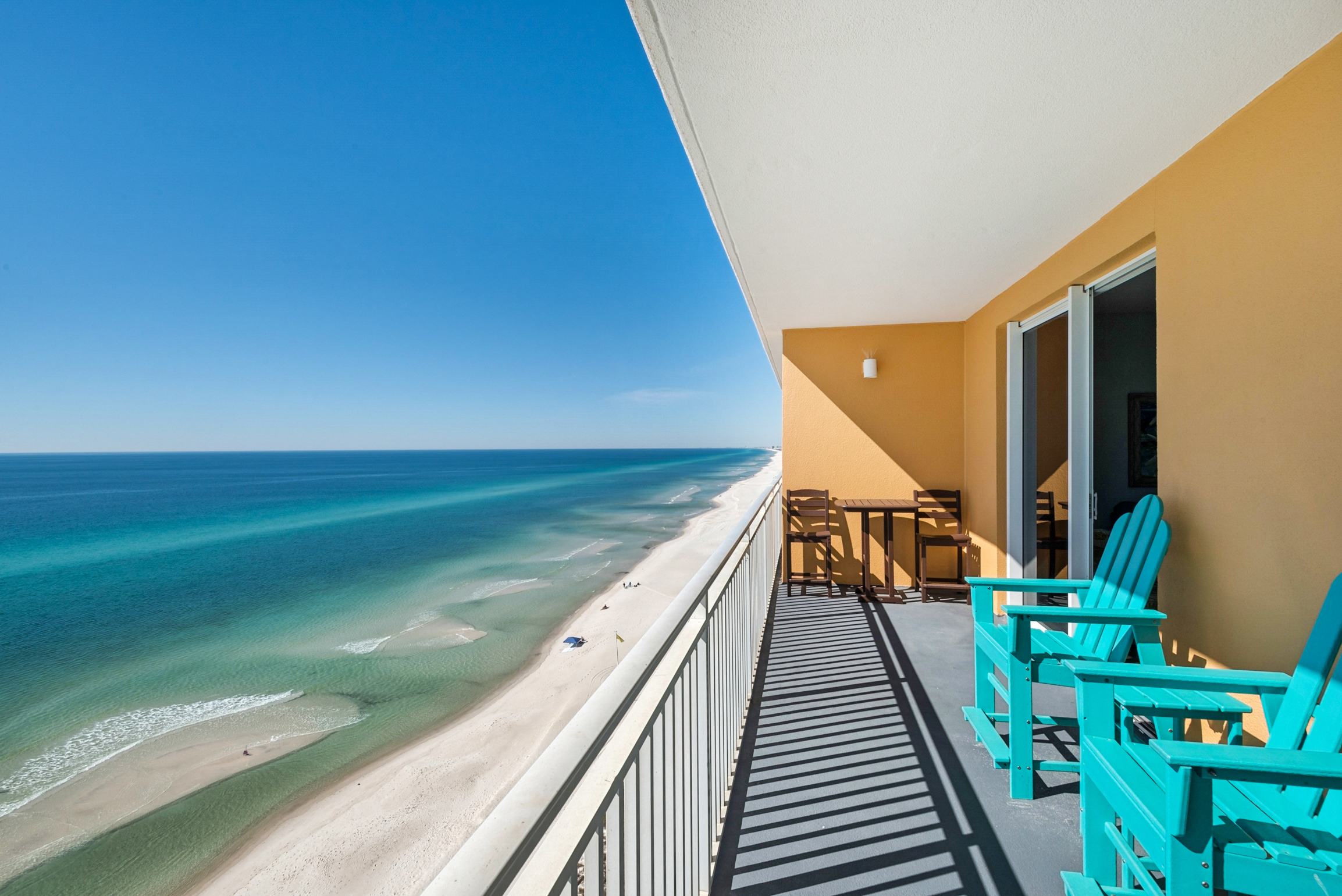 Large balcony with a beautiful view