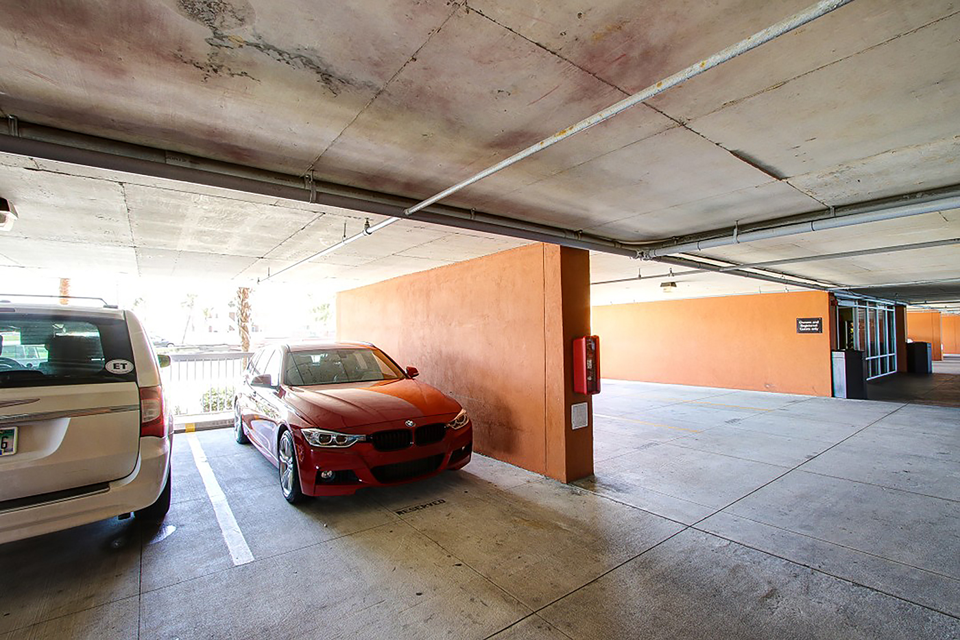 Reserved parking space