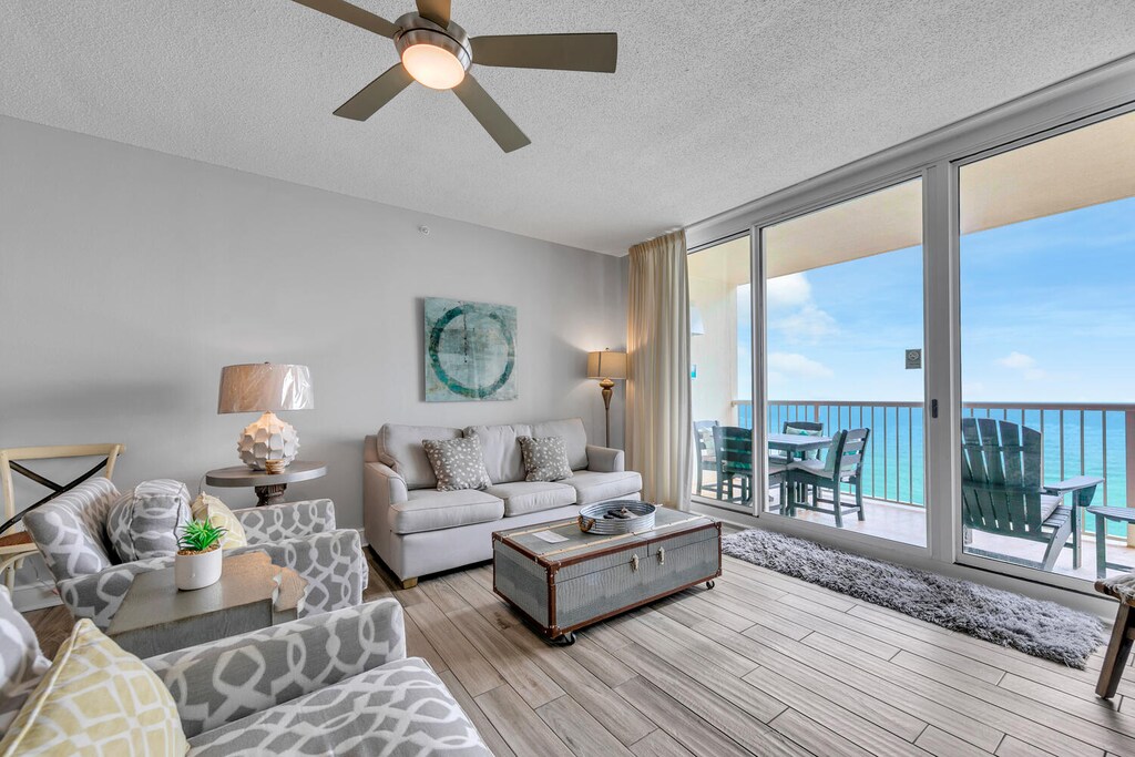 Living room with balcony access