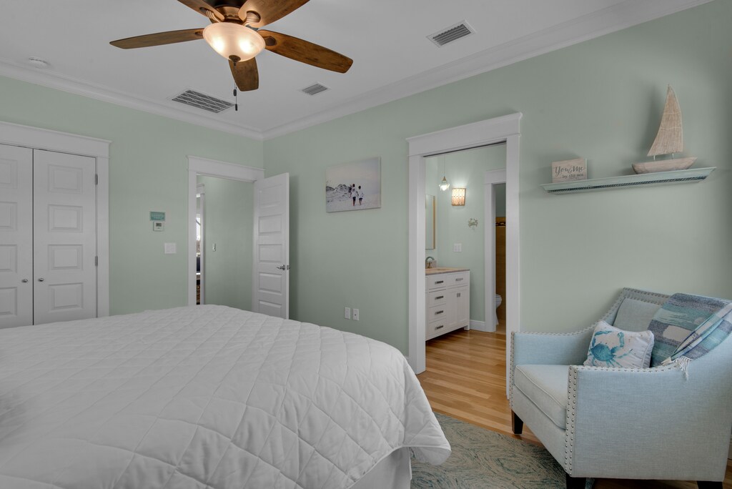 Master bedroom suite