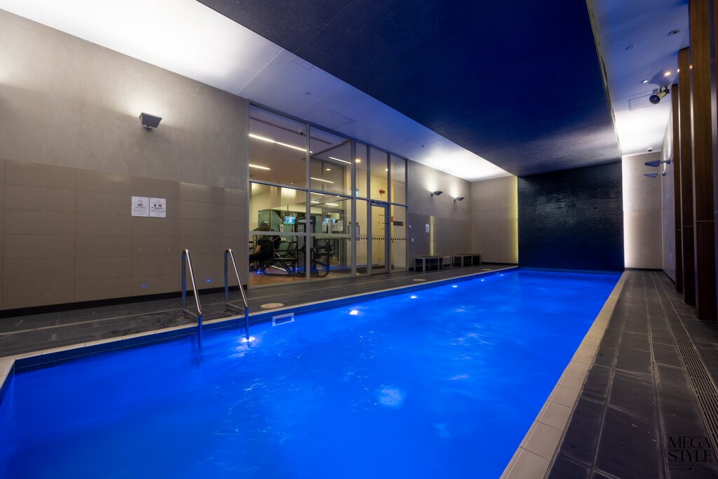 Swim as you desire in the ground floor heated swimming pool