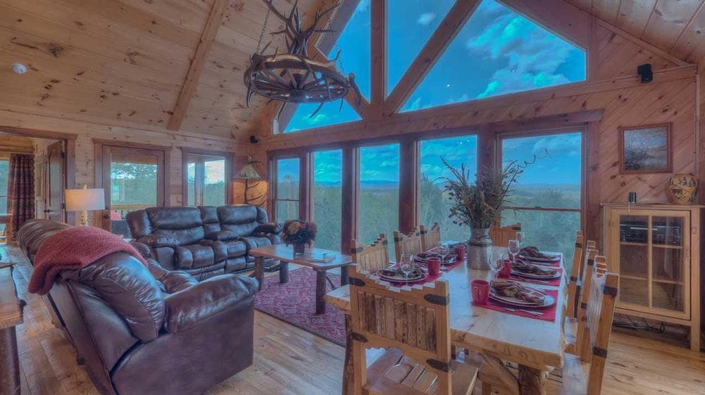 Property Image 2 - Cloud Top Cabin- Pet Friendly | Screened Porch | Long Range Views | Close to Town