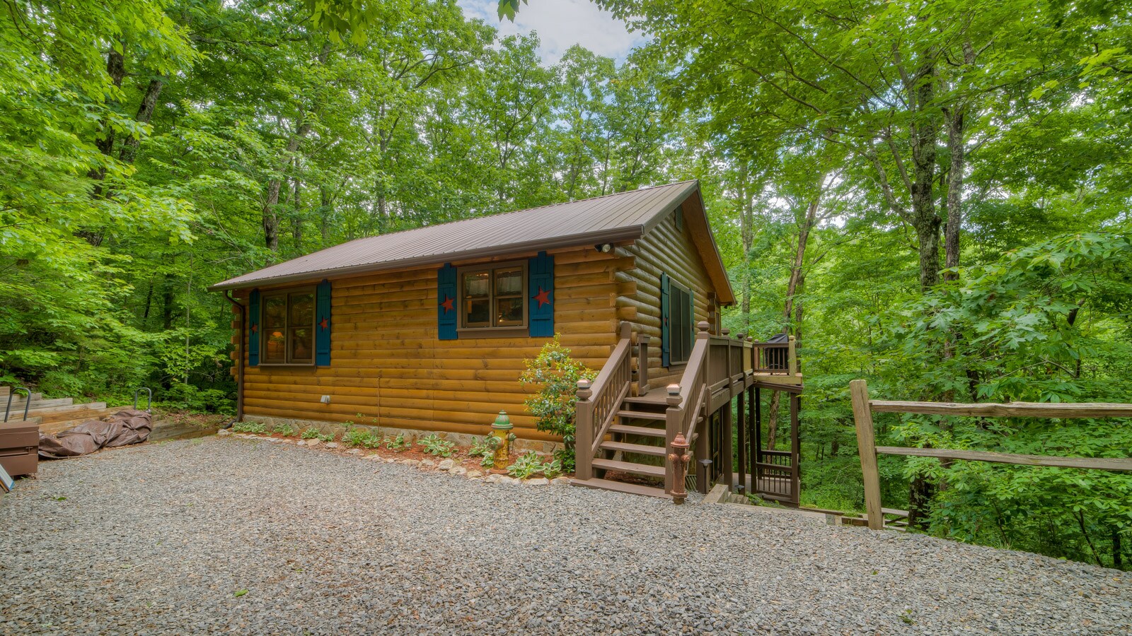 Property Image 1 - Cherokee Creek- Pet Friendly | Screened Porch | Cherry Log | Fire Pit