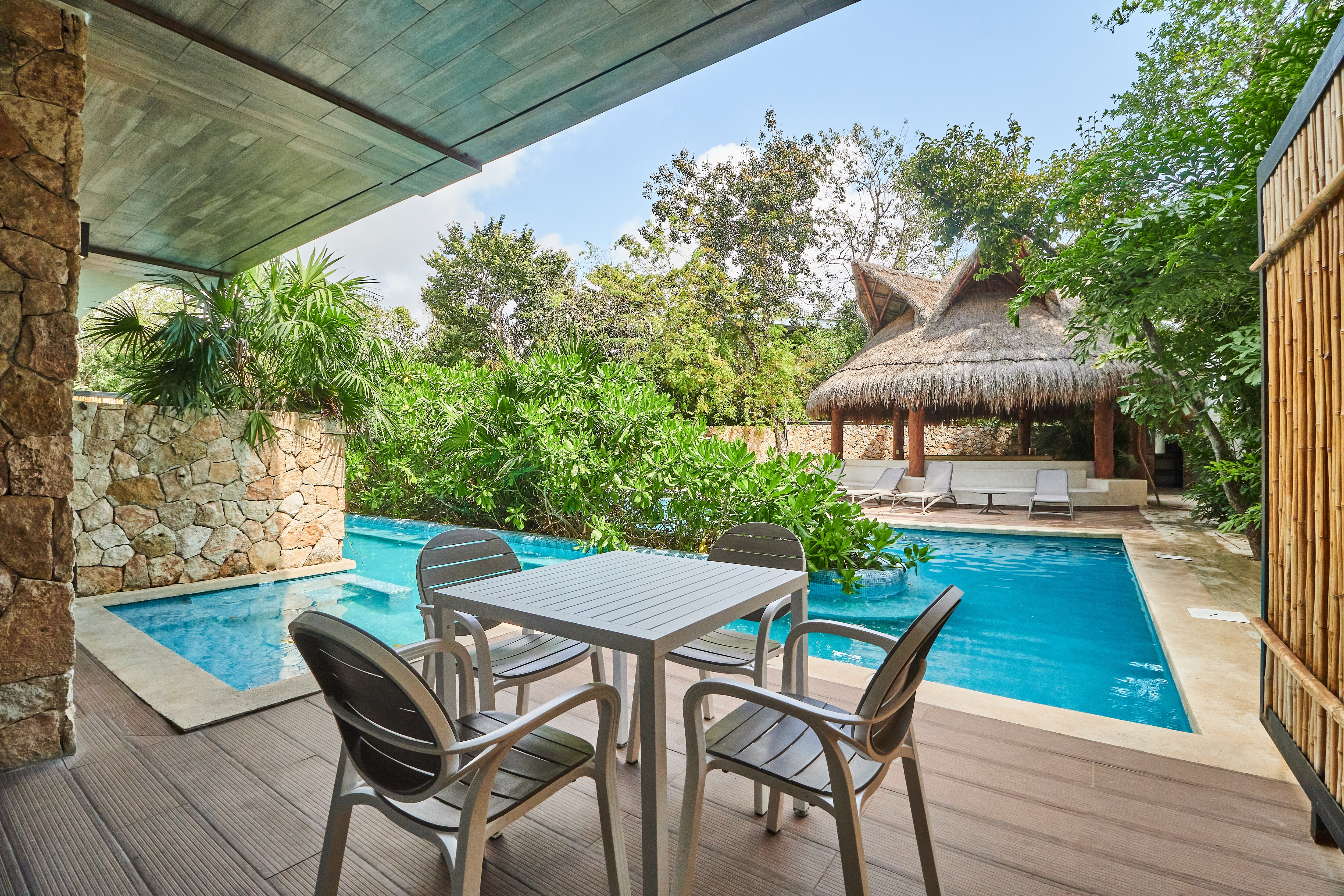 Property Image 2 - Exceptional & Chic Apartment | Aldea Zama | Swim-Up Terrace | Swimming Pool, Palapa & Sun Loungers