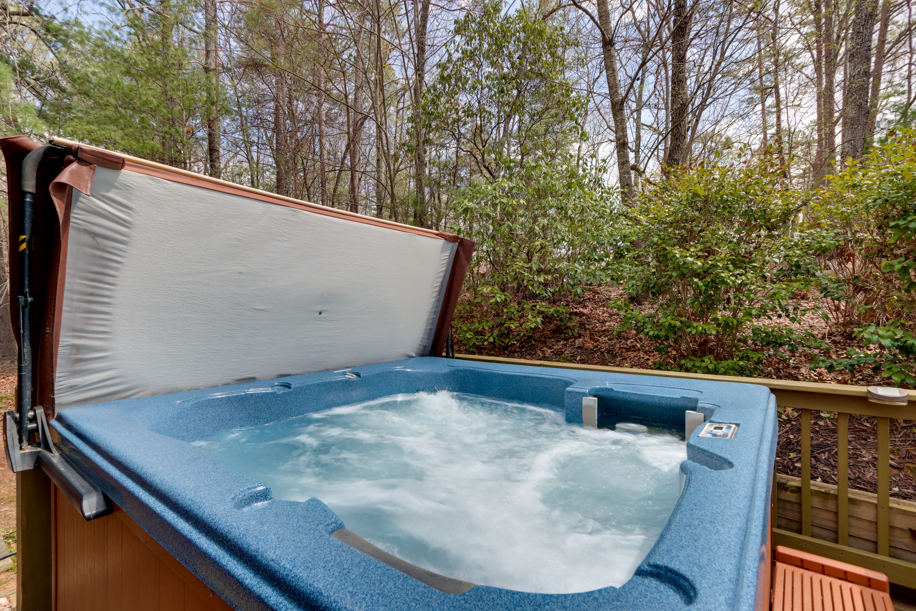 Property Image 2 - Blue Ridge Cozy Cabin in the Woods w/ Hot Tub!