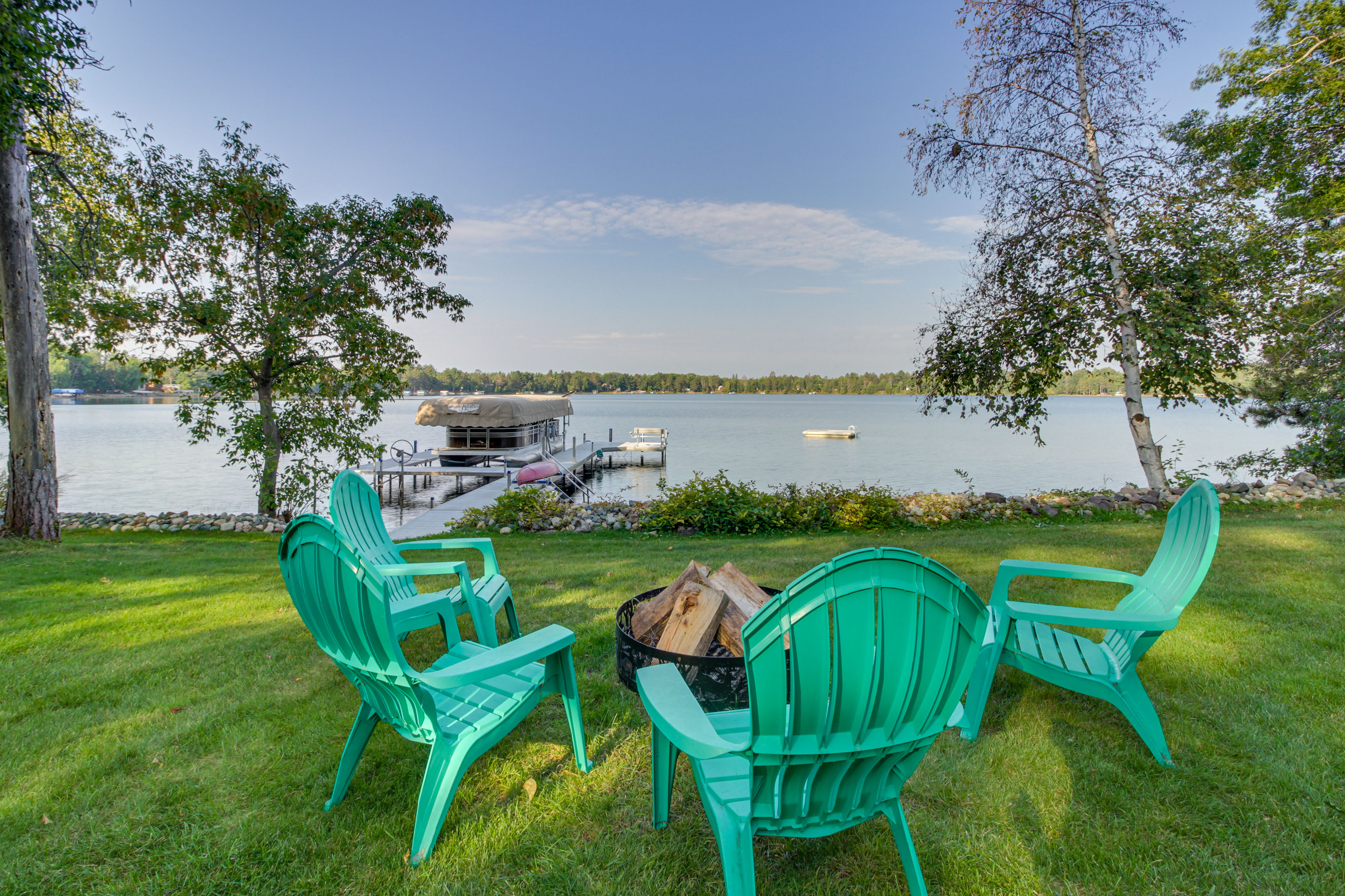 Property Image 2 - Backus Lakefront Cabin w/ Fire Pit, Dock Access!