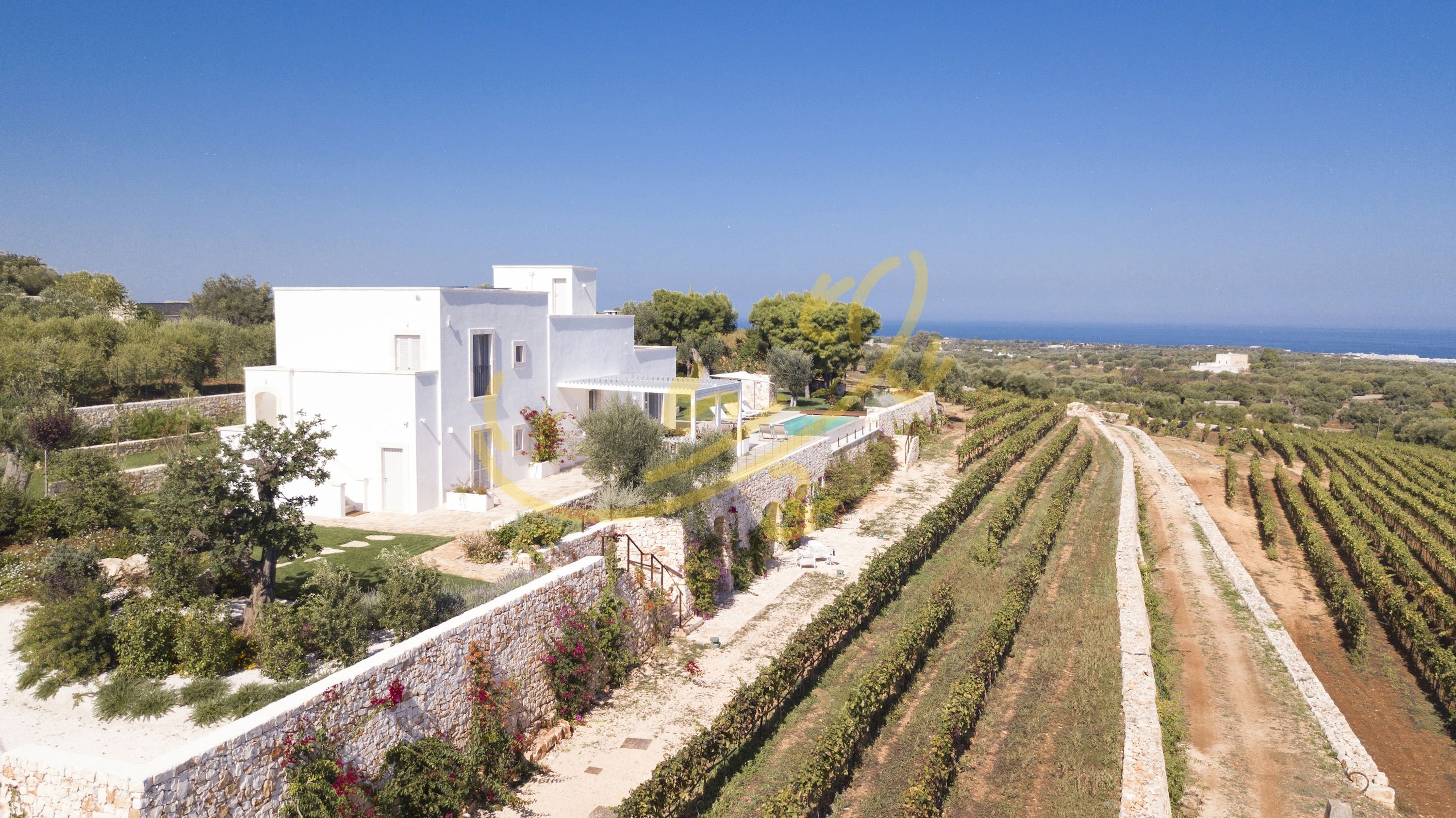 Property Image 2 - TD Tenuta Donna Madia Sea View Pool Over Vineyard