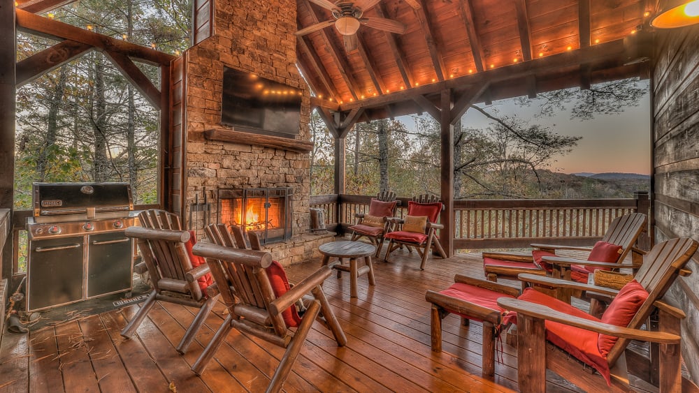 Property Image 2 - Stone Pine Lodge- Outdoor Fireplace | Hot Tub | Game Room