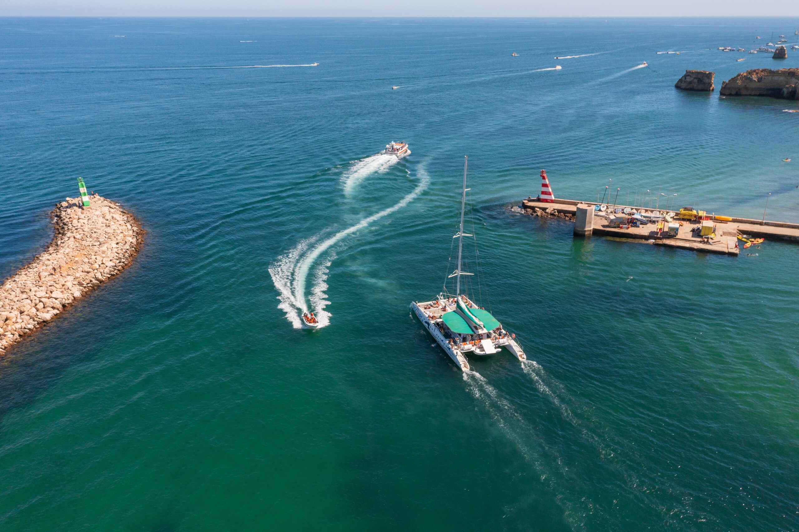 Boats in the sea